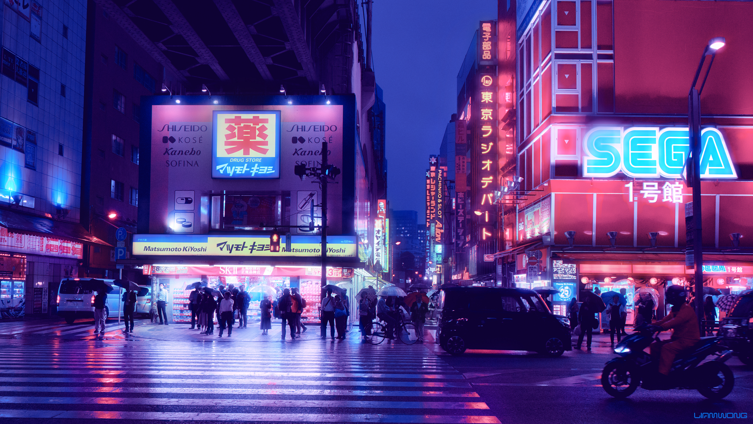 Akihabara At Night Wallpapers