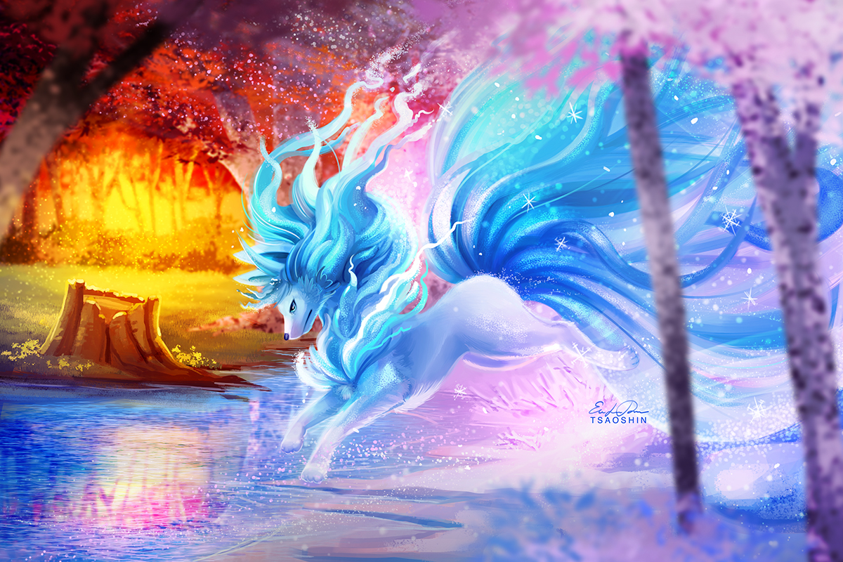 Alolan Ninetales Fanart Wallpapers