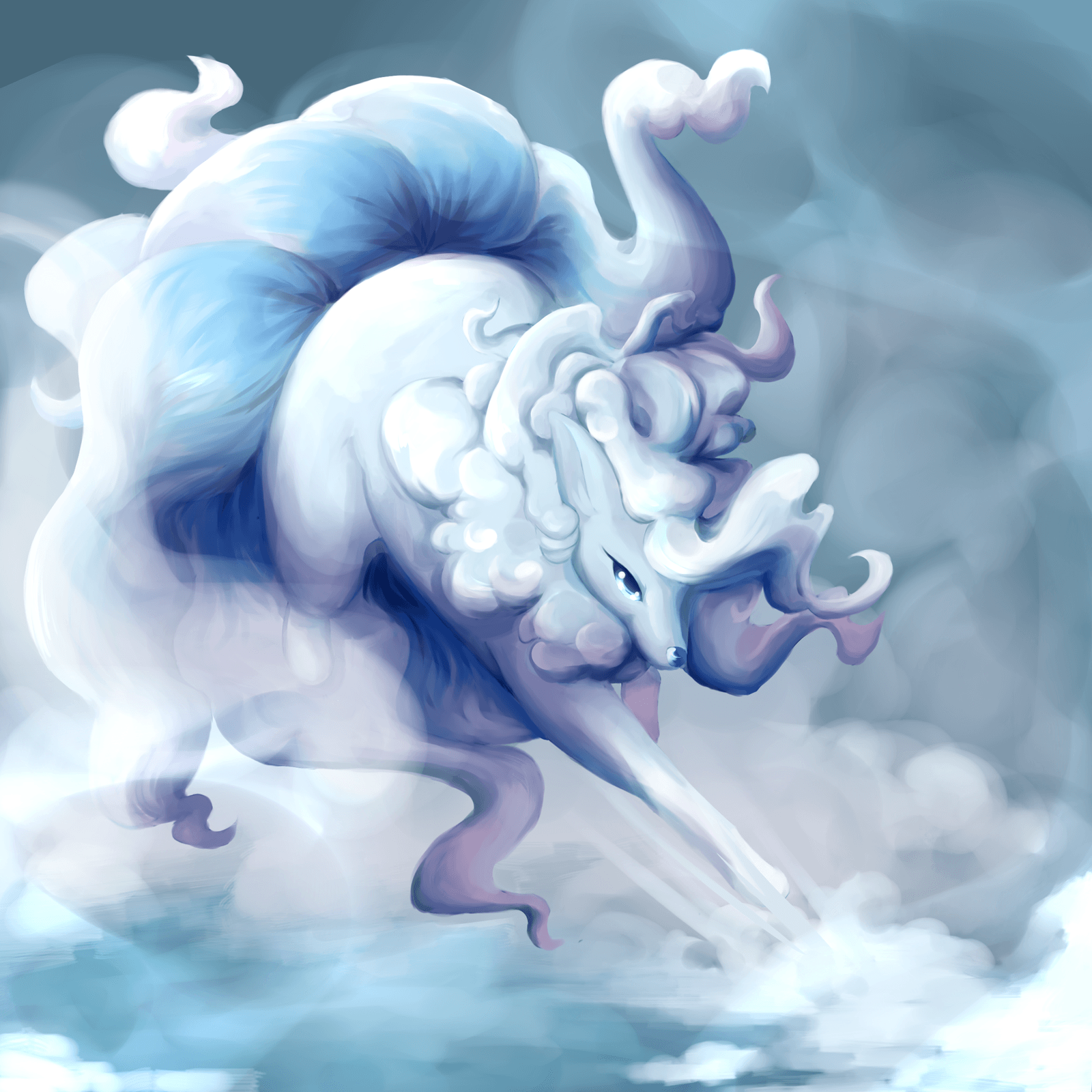 Alolan Ninetales Fanart Wallpapers