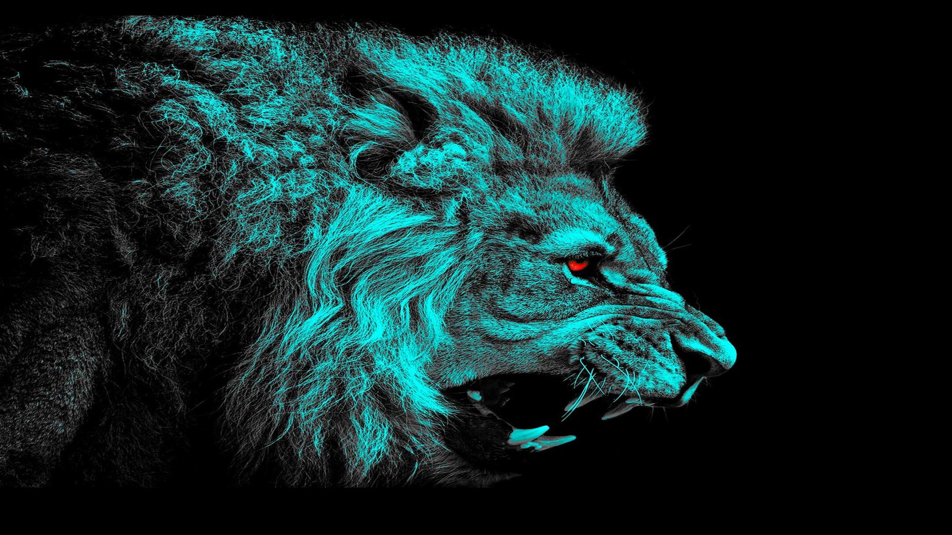 Angry Lion Art Wallpapers