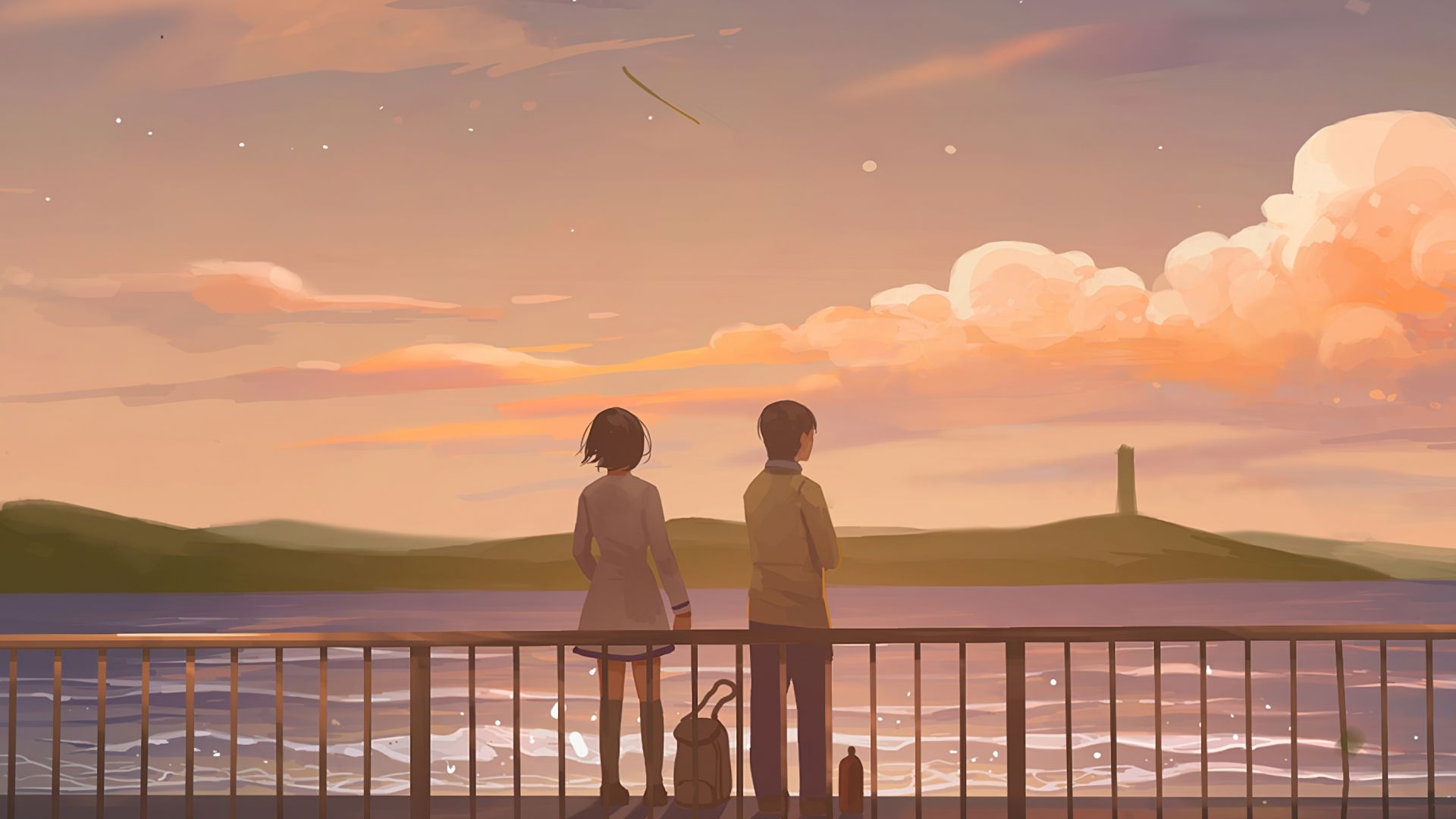 Animated Couple Holding Hands Wallpapers