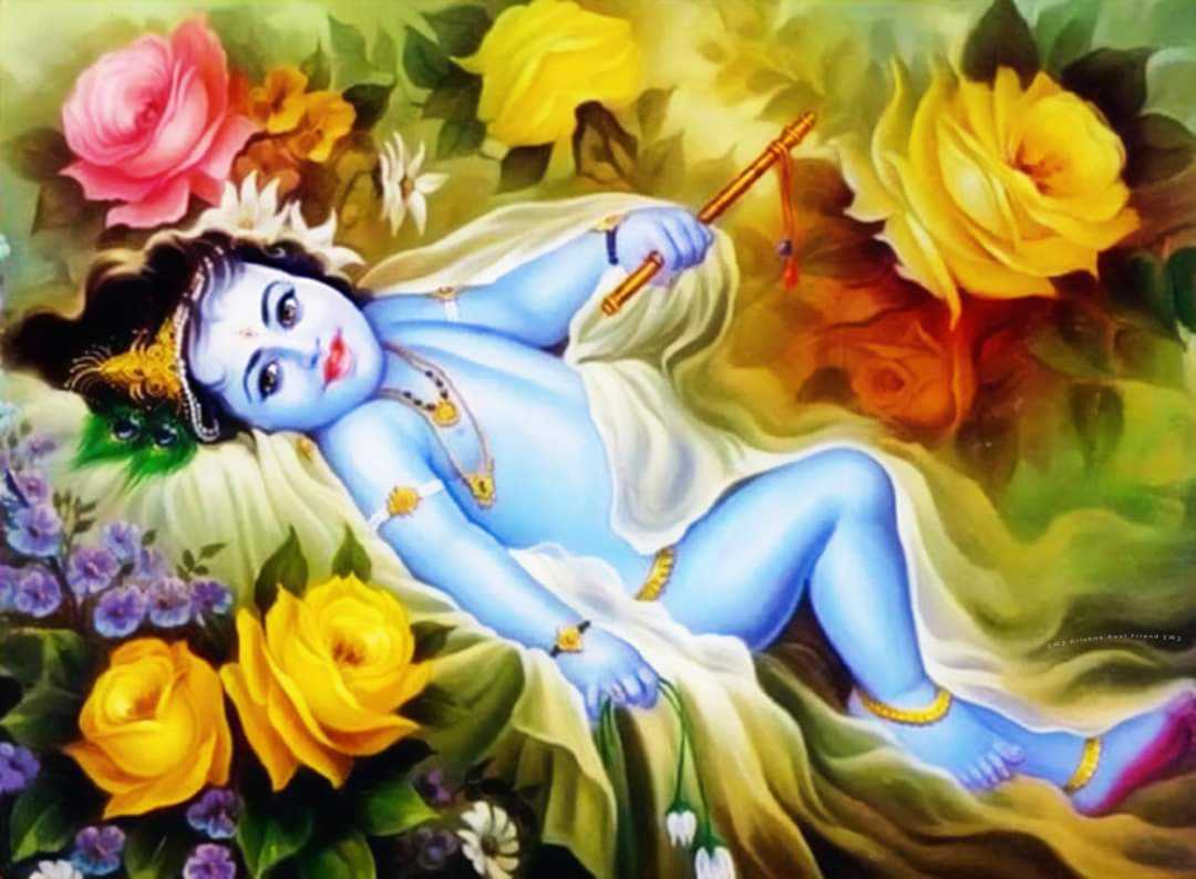 Animated Cute Little Krishna Images Wallpapers