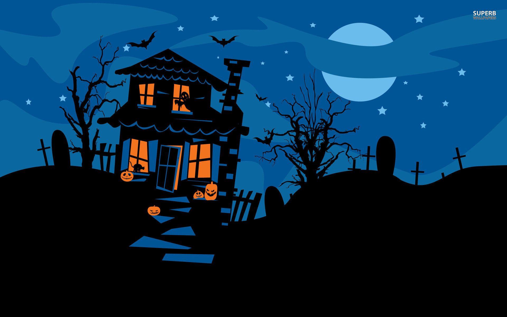 Animated Haunted House Wallpapers