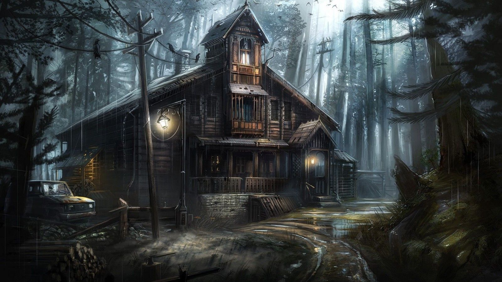 Animated Haunted House Wallpapers