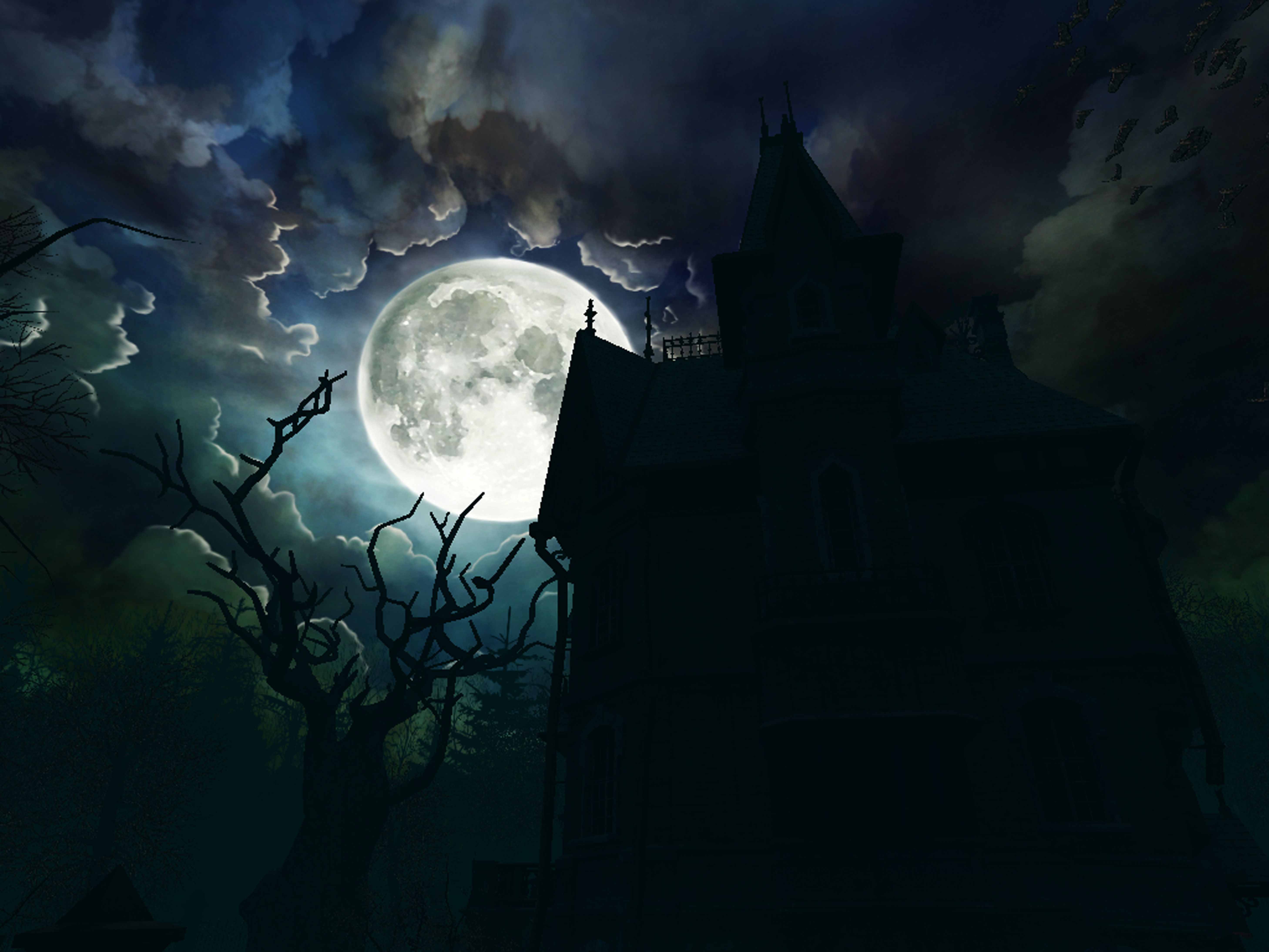 Animated Haunted House Wallpapers