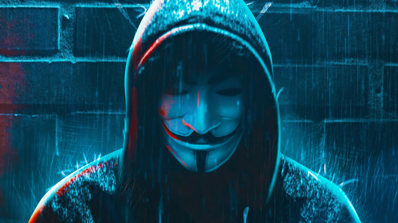 Anonymous 1366X768 Wallpapers