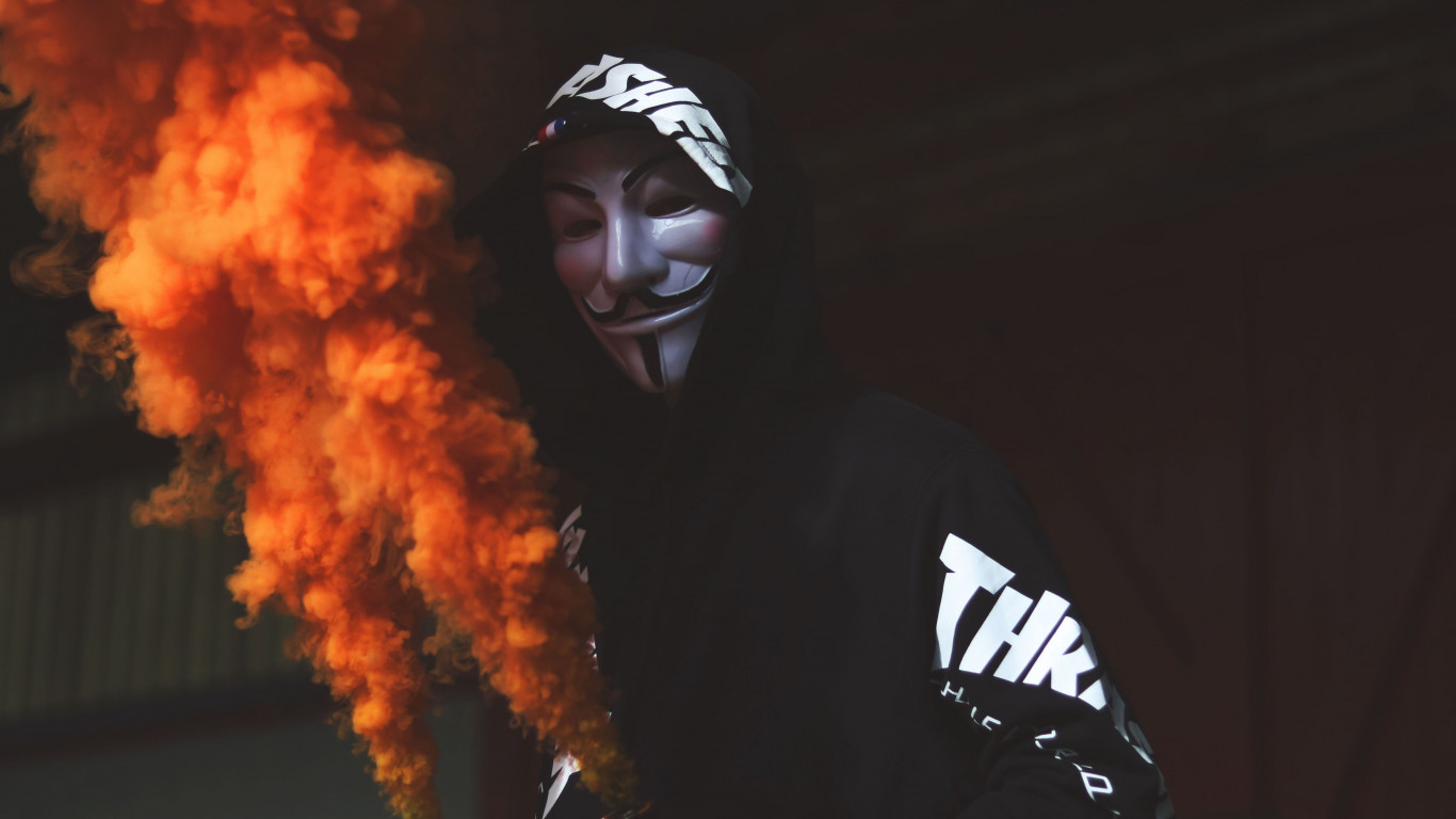 Anonymous 1366X768 Wallpapers