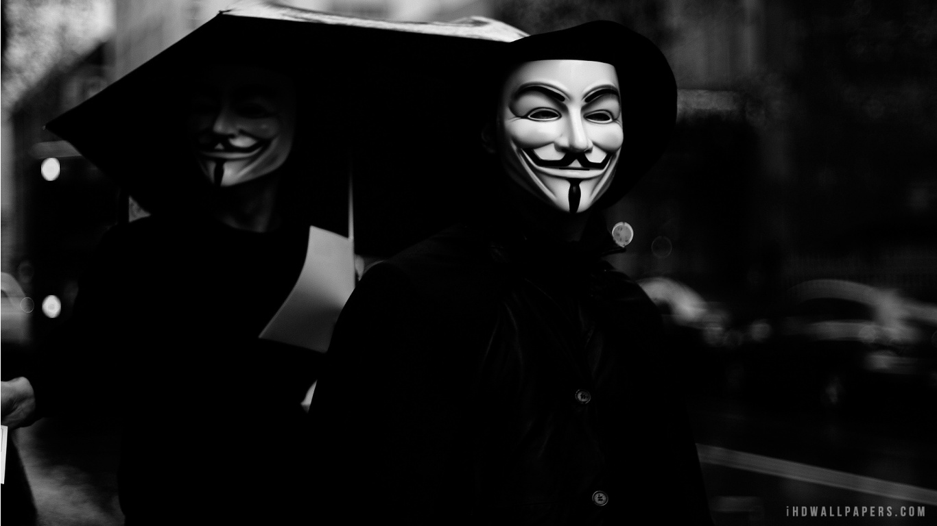 Anonymous 1366X768 Wallpapers