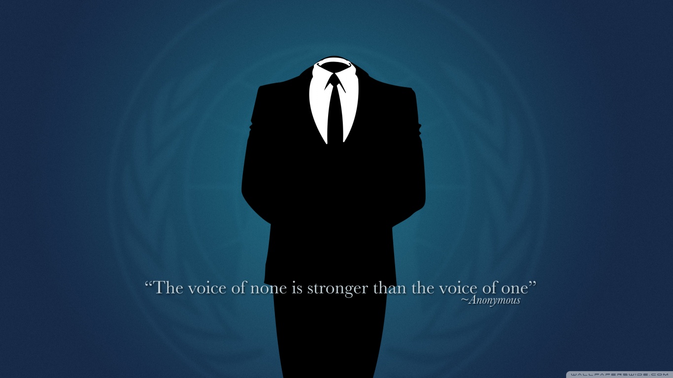 Anonymous 1366X768 Wallpapers