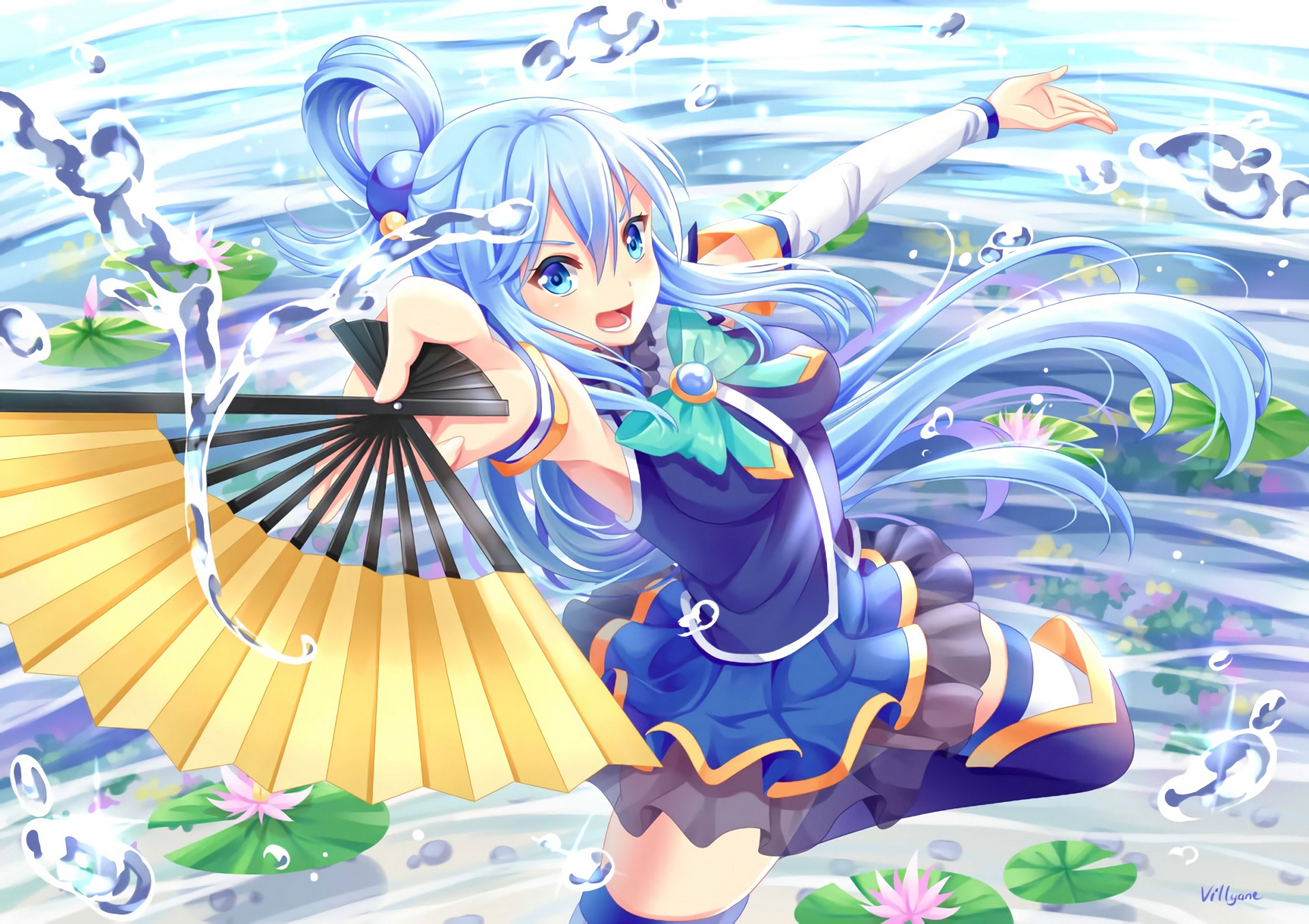 Aqua Anime Girl Wallpapers