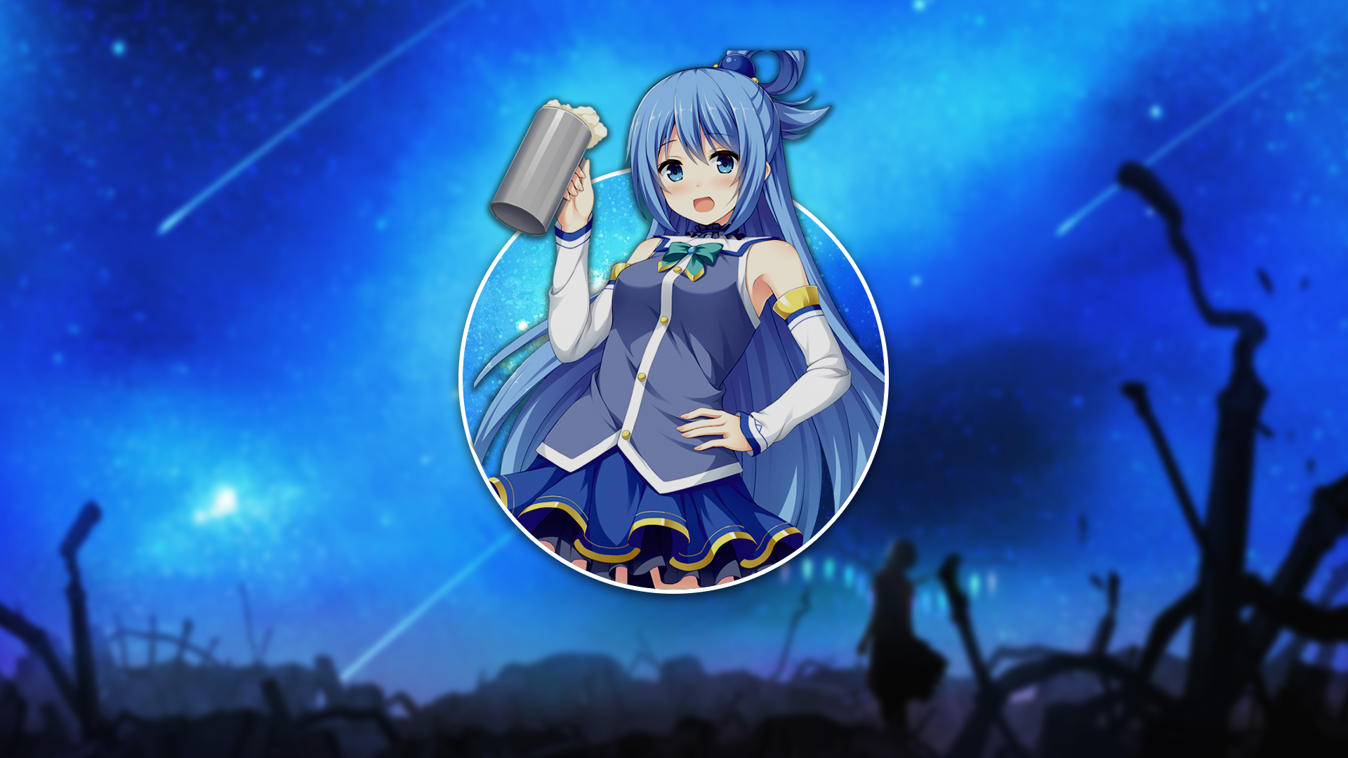 Aqua Anime Girl Wallpapers