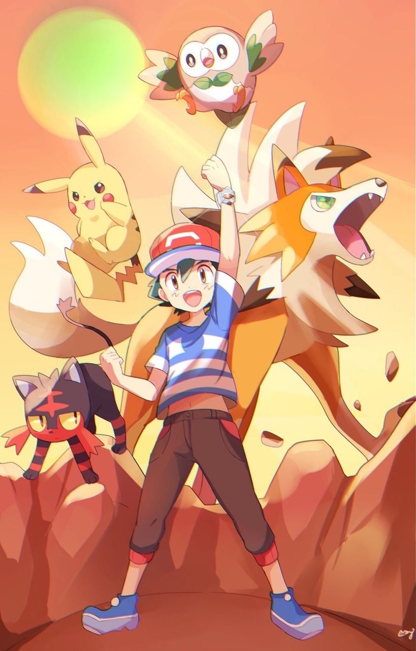 Ash'S Pokemon Sun And Moon Wallpapers