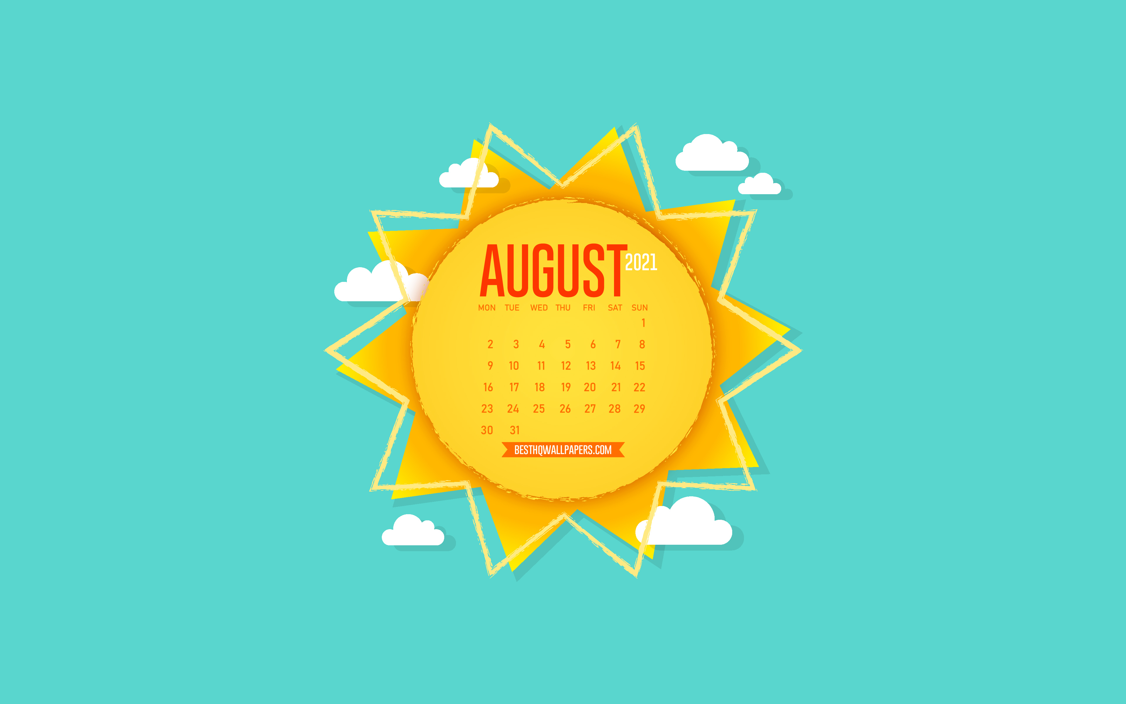 August 2021 Calendar Wallpapers