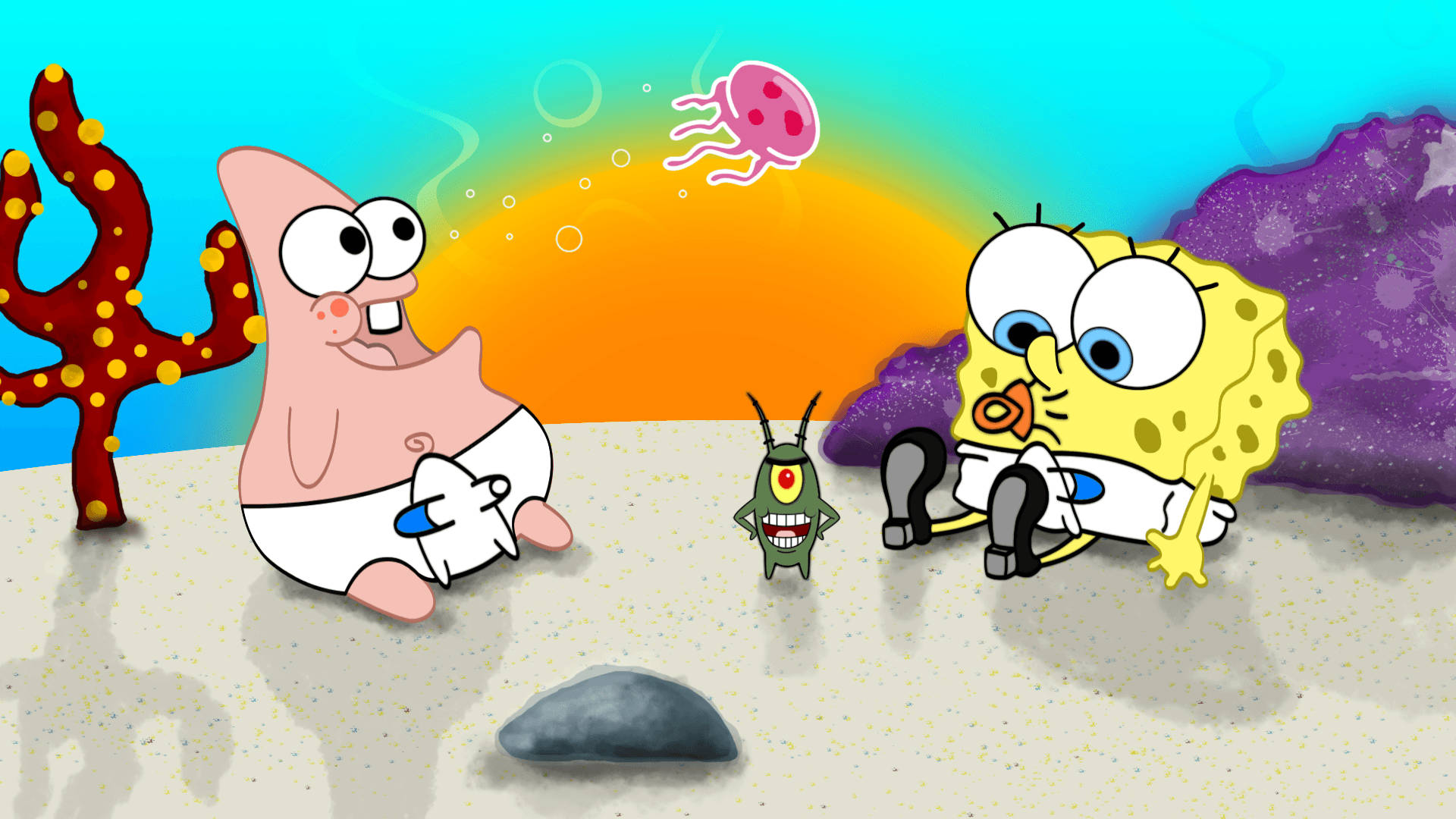 Baby Patrick And Spongebob Wallpapers