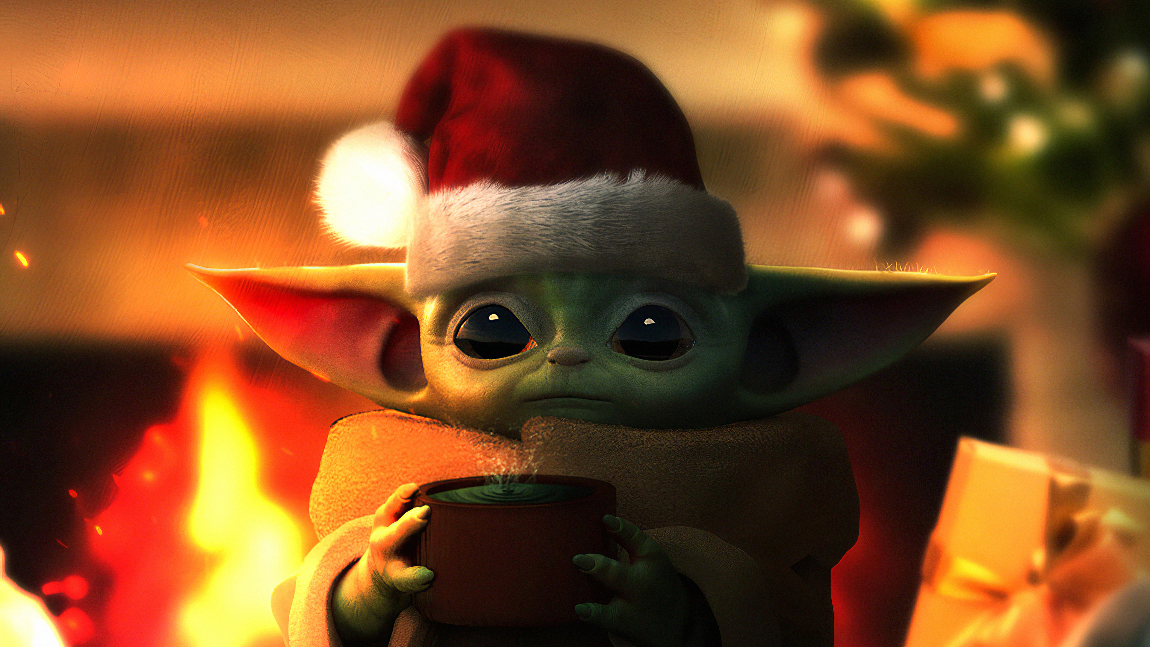 Baby Yoda Christmas Wallpapers