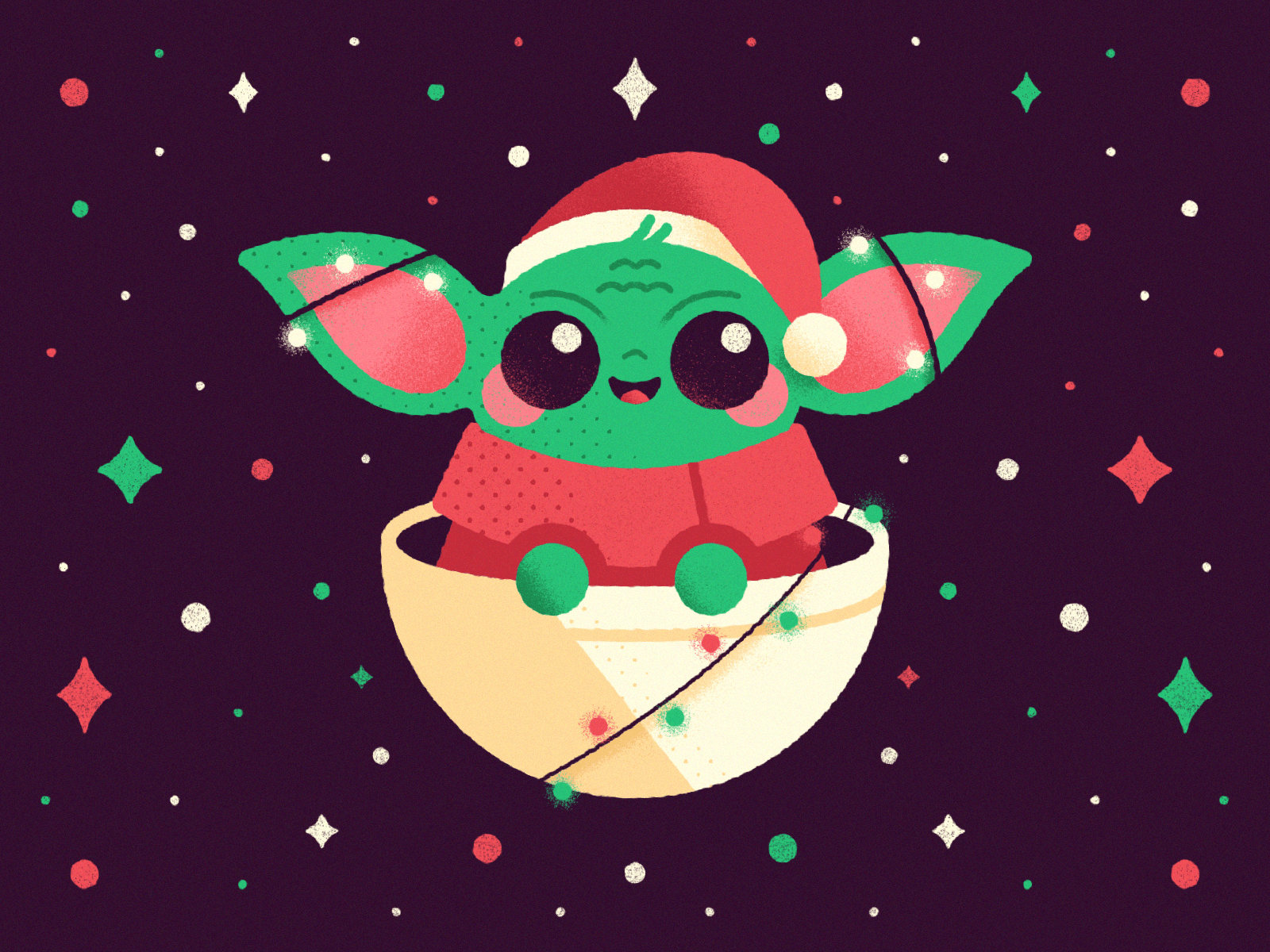 Baby Yoda Christmas Wallpapers