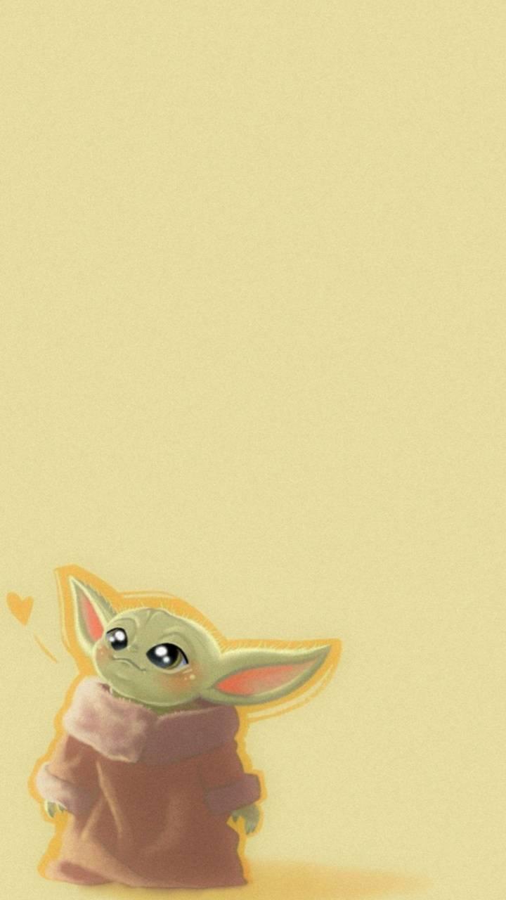 Baby Yoda Cartoon Wallpapers