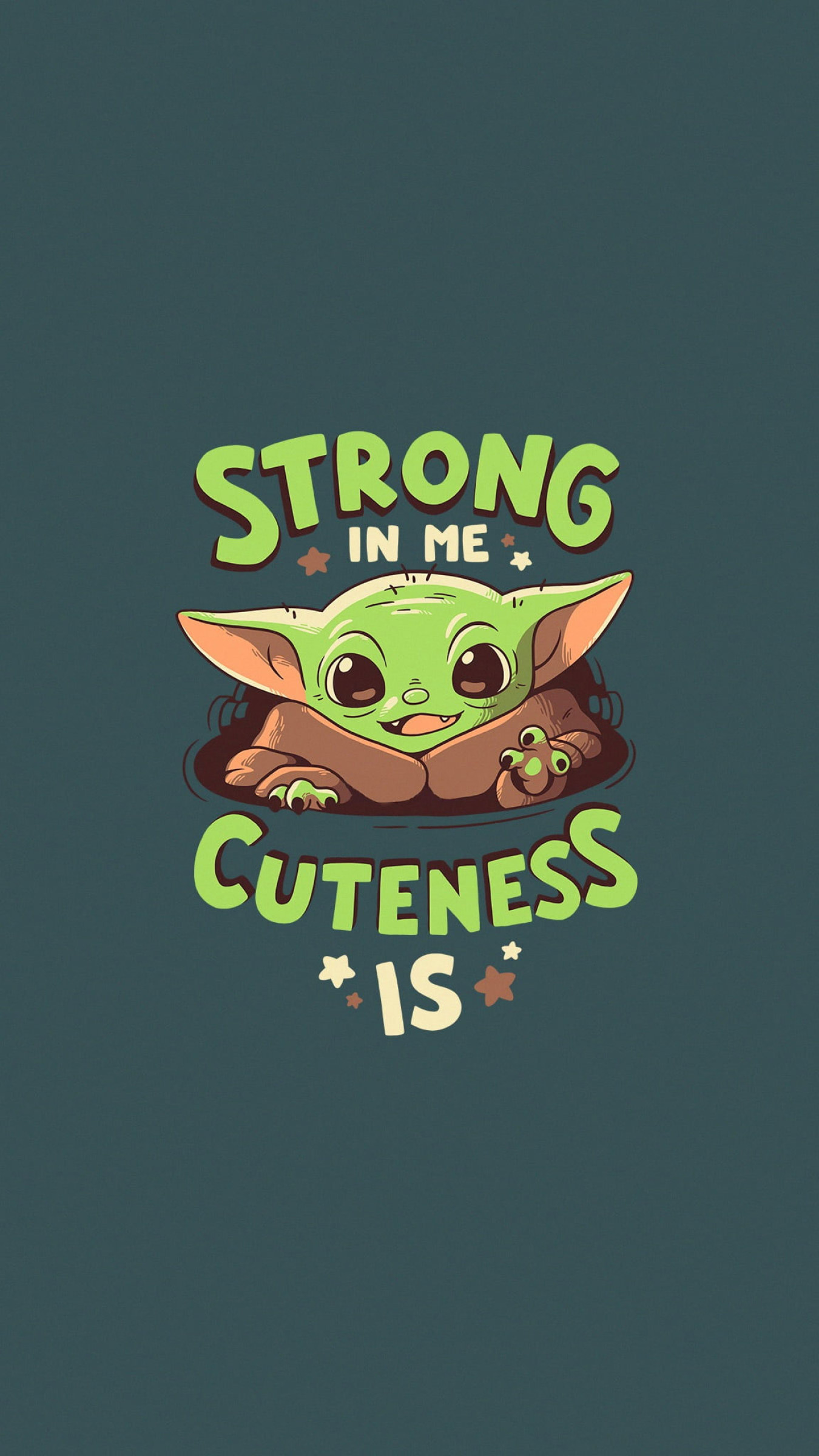 Baby Yoda Cartoon Wallpapers