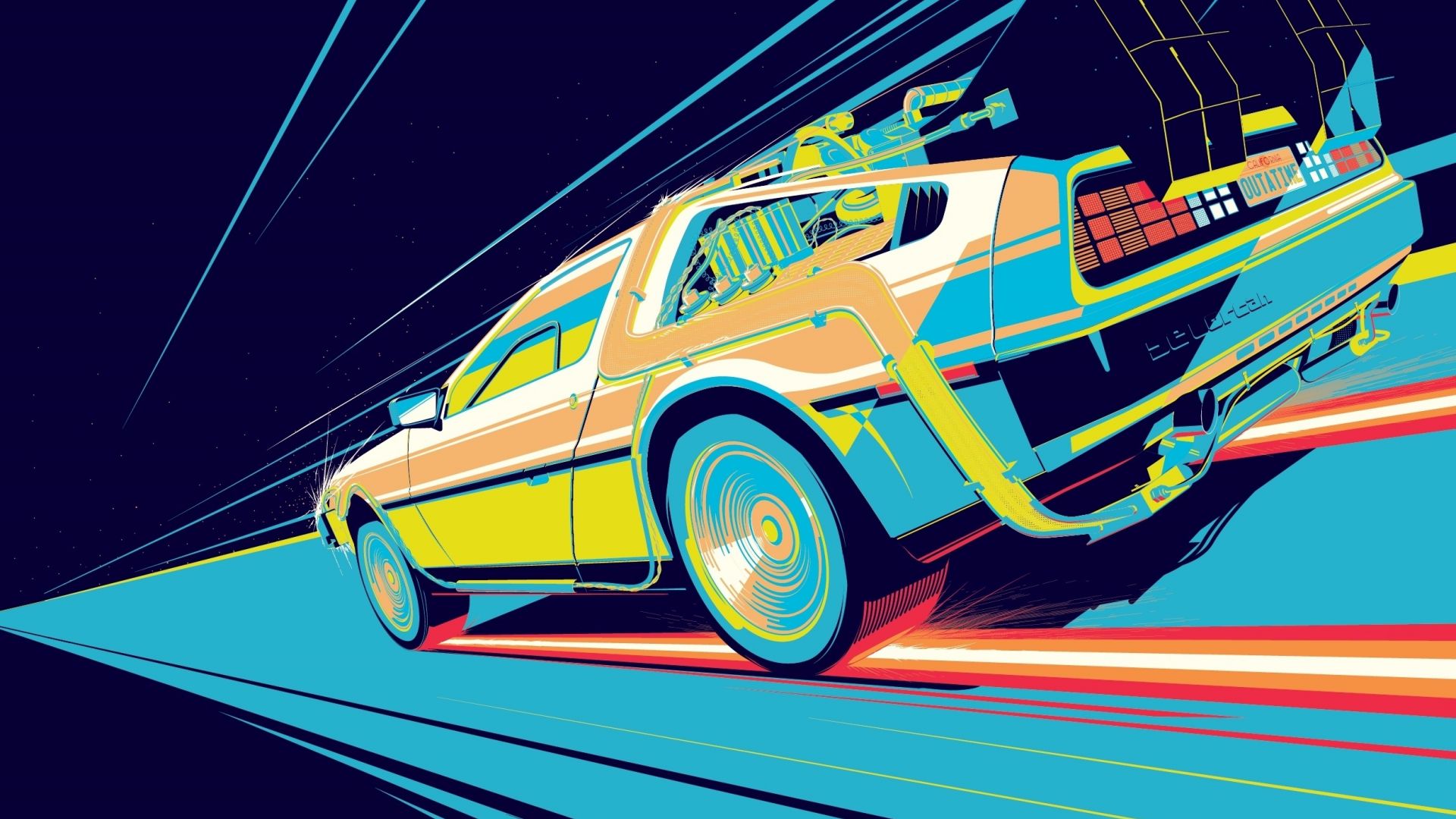 Back To The Future Retro Wallpapers