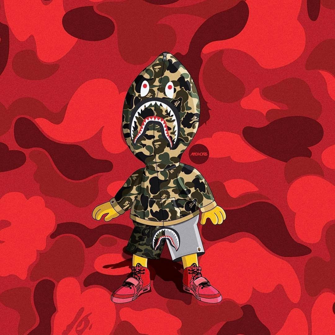 Bape Supreme Logo Wallpapers