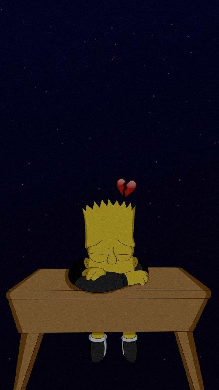 Bart Simpson Sad Iphone Wallpapers