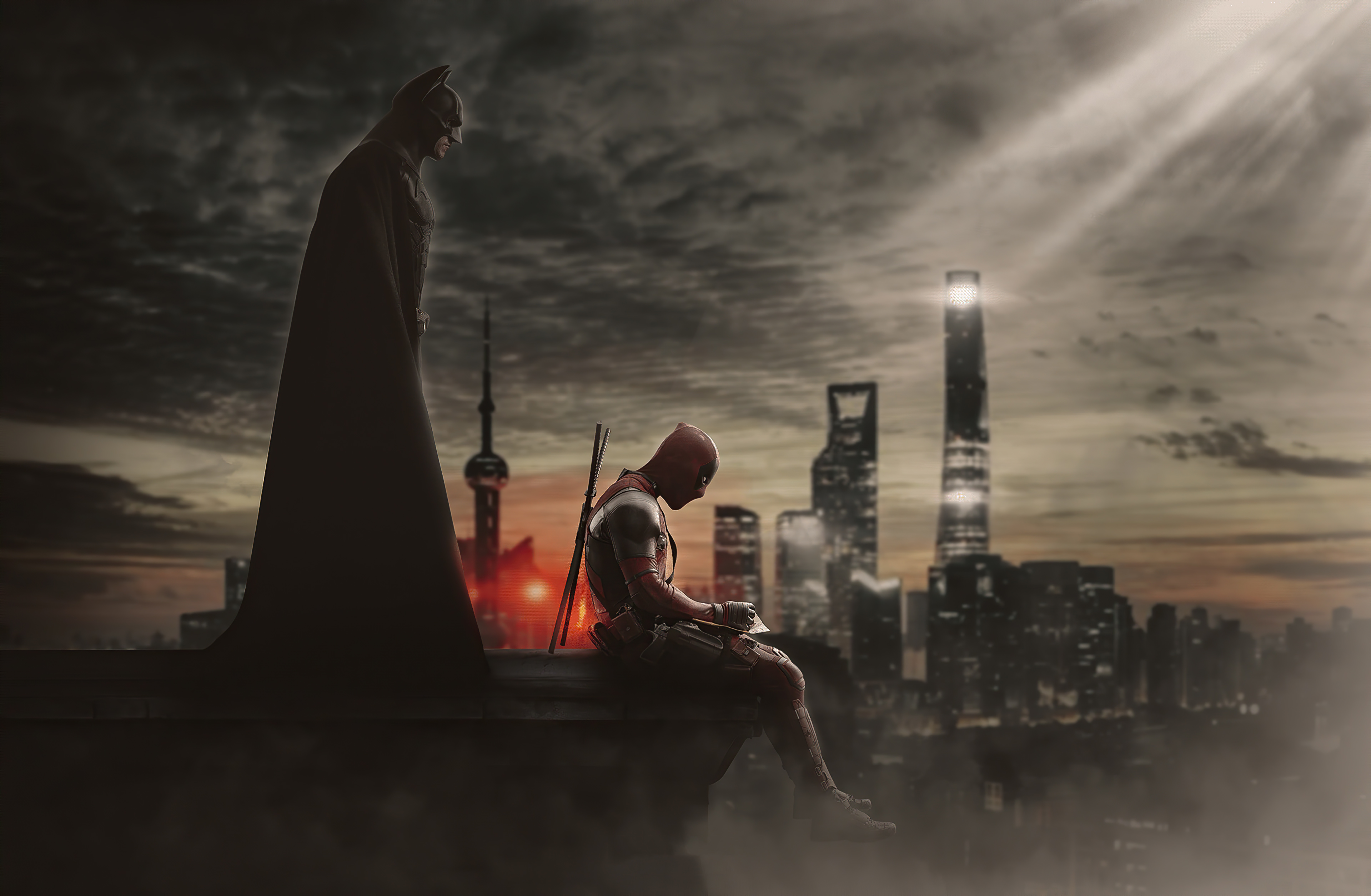 Batman Deadpool Wallpapers