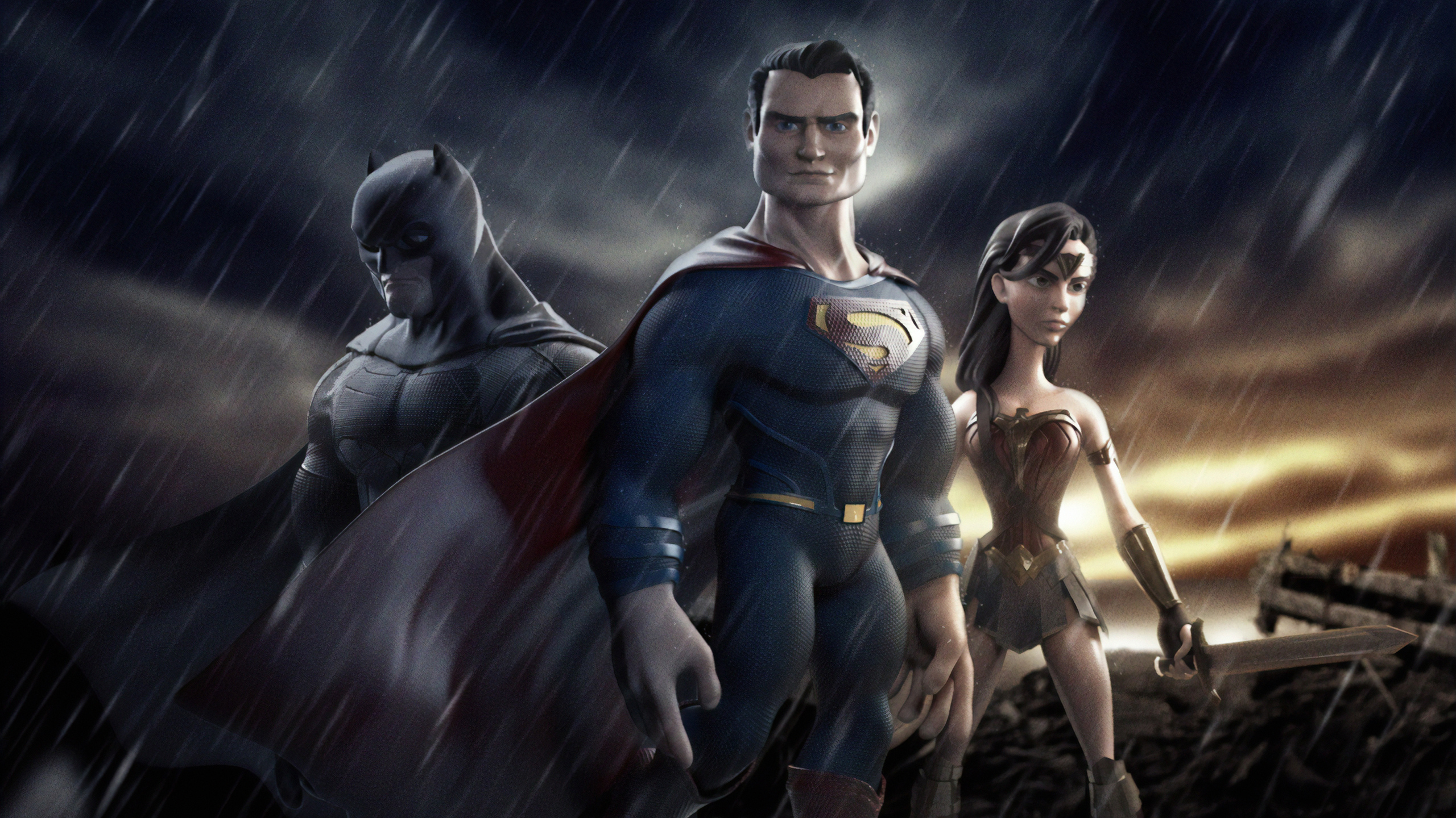 Batman Superman Wonder Woman Wallpapers