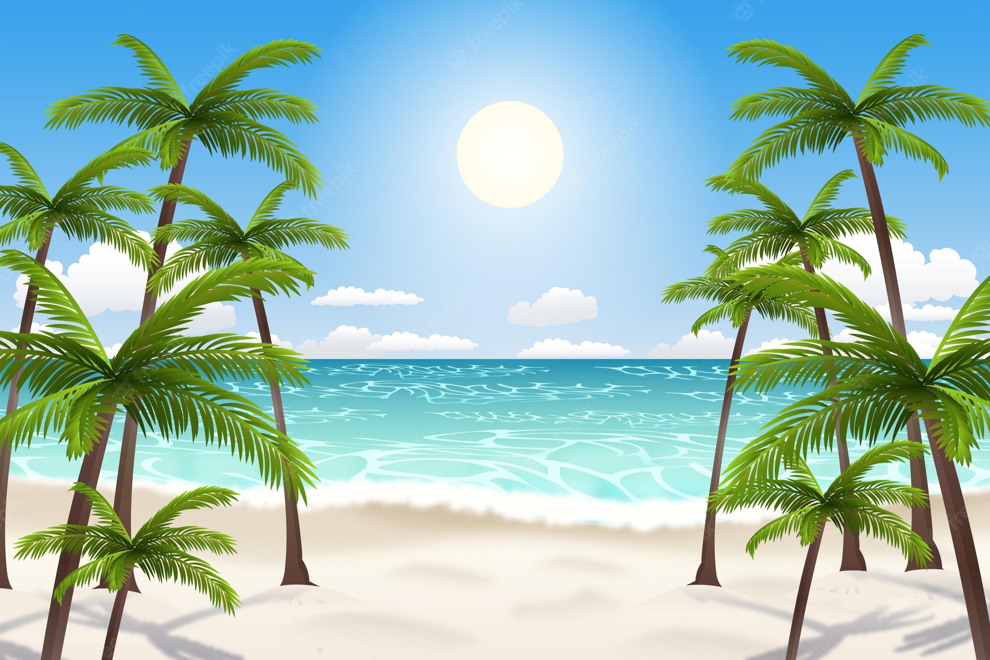 Beach Back Grounds Wallpapers