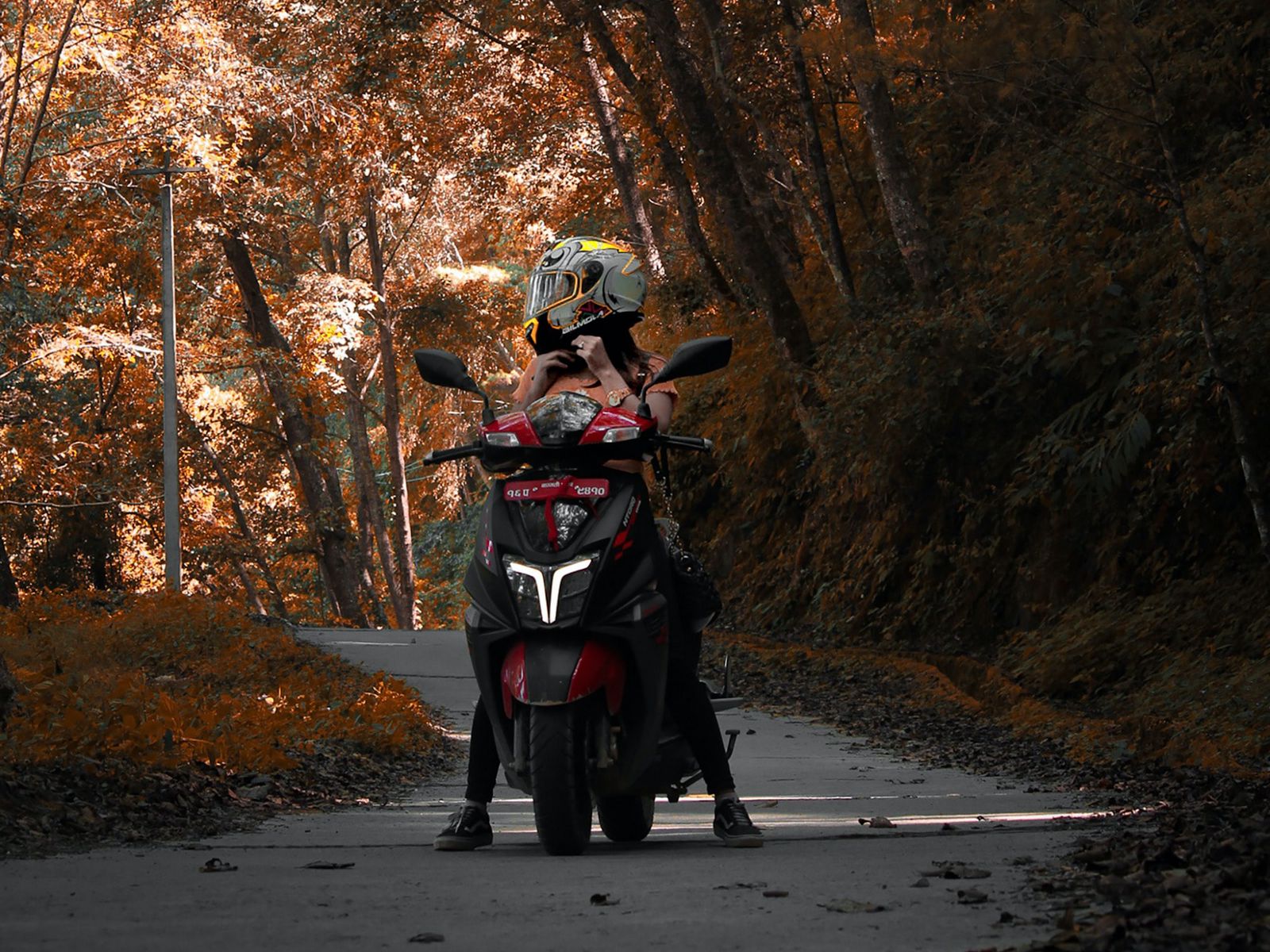 Bike With Girl Wallpapers