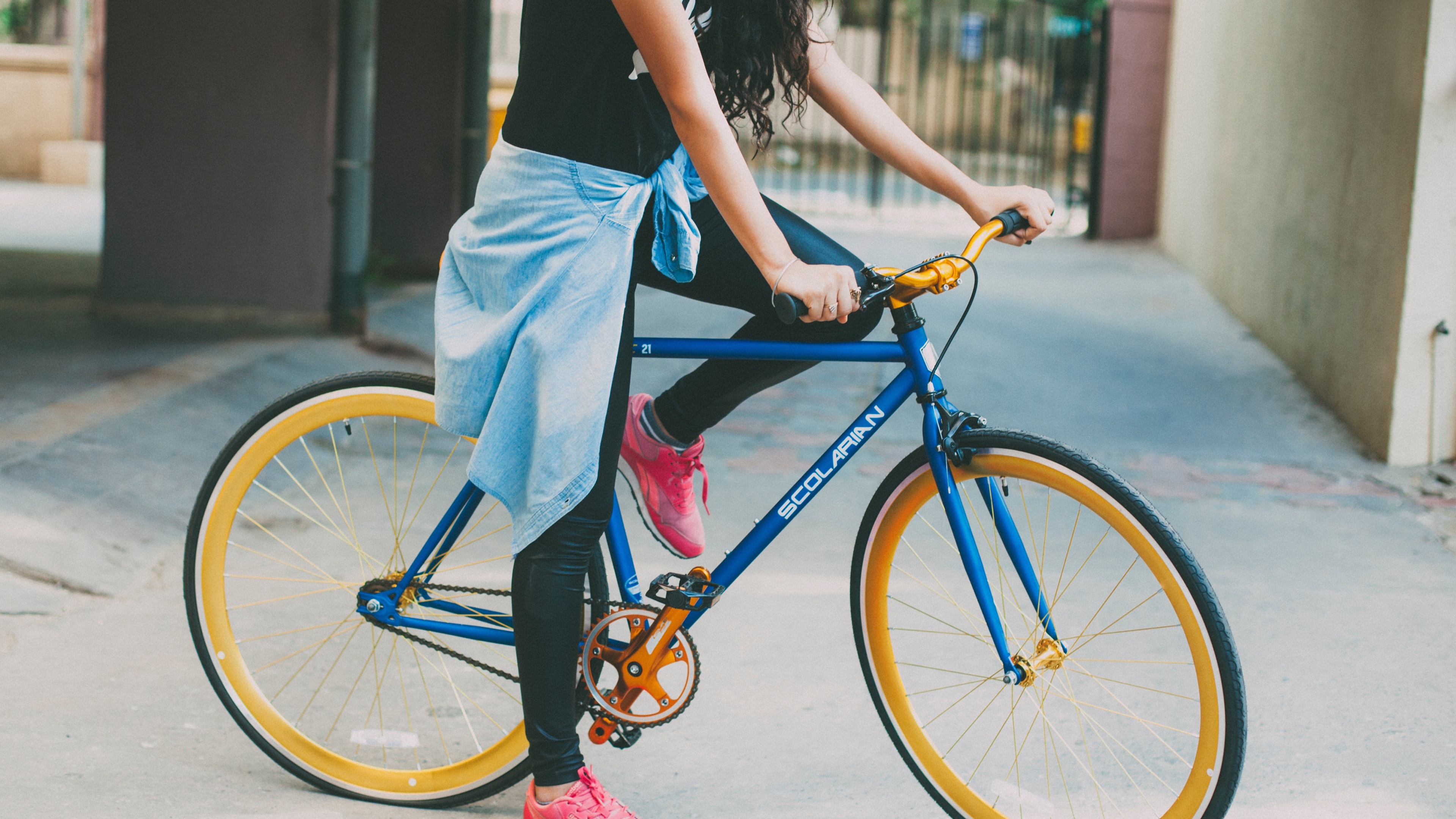 Bike With Girl Wallpapers