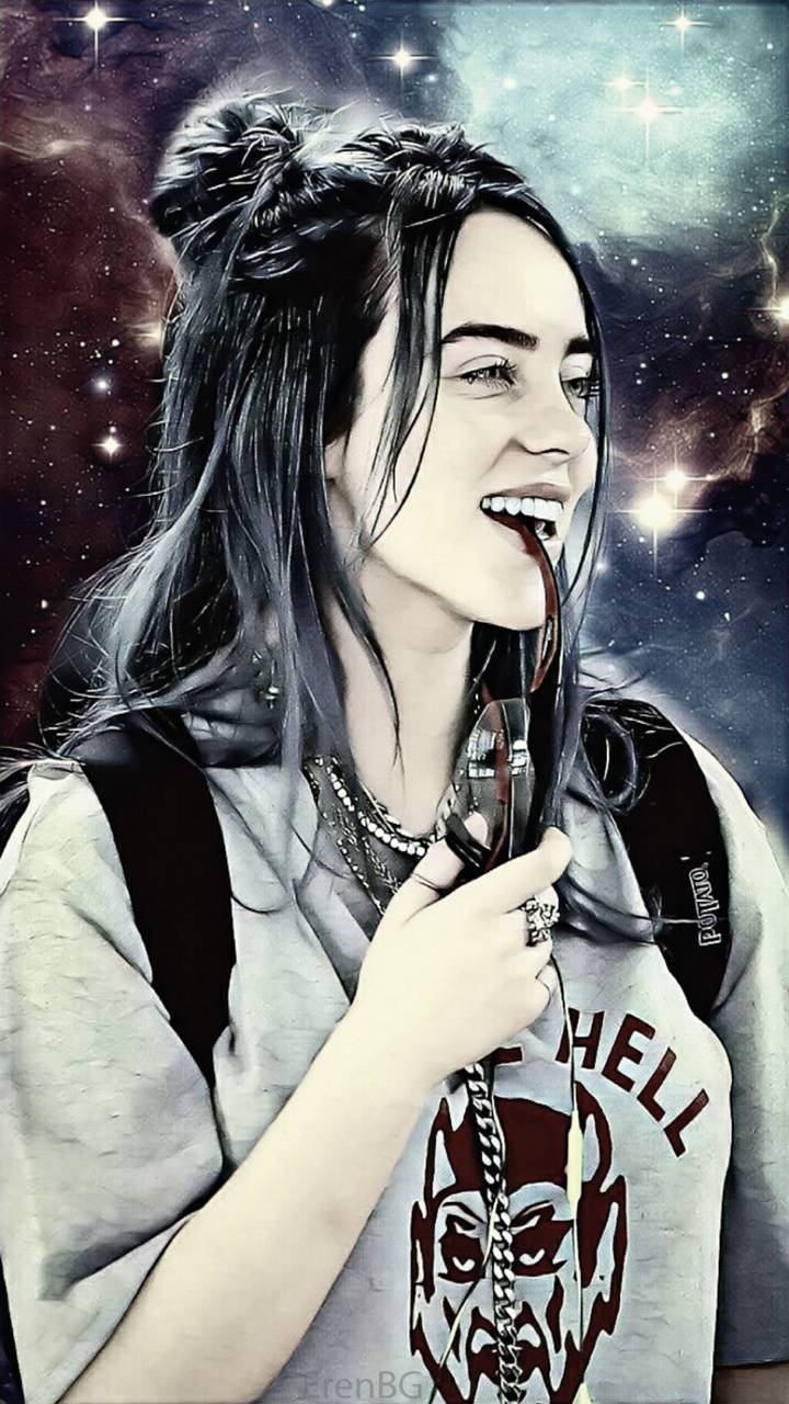 Billie Eilish Cartoon Drawing Wallpapers