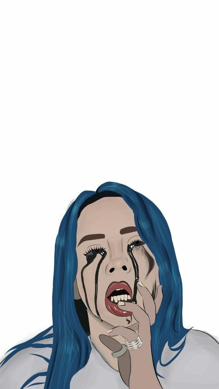 Billie Eilish Cartoon Drawing Wallpapers