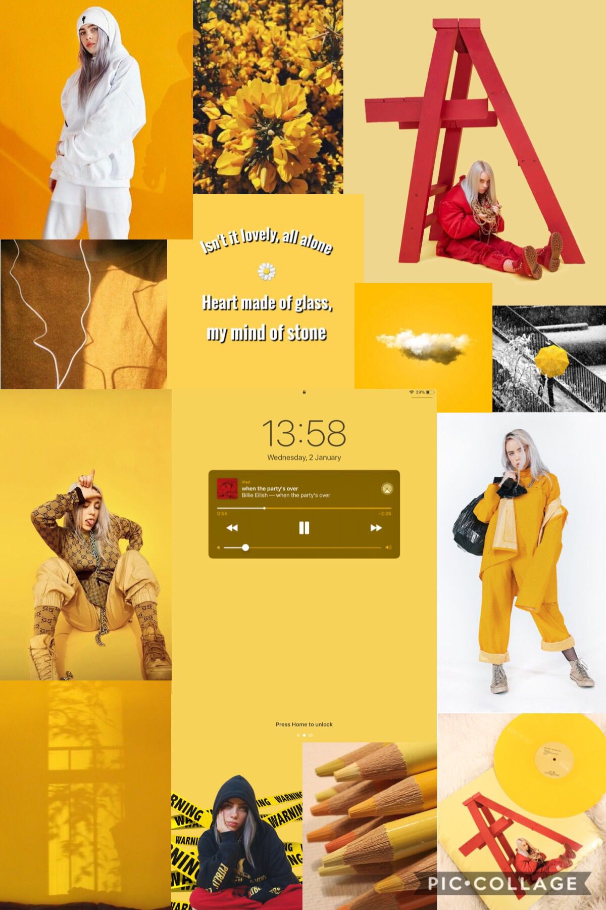 Billie Eilish In Yellow Wallpapers