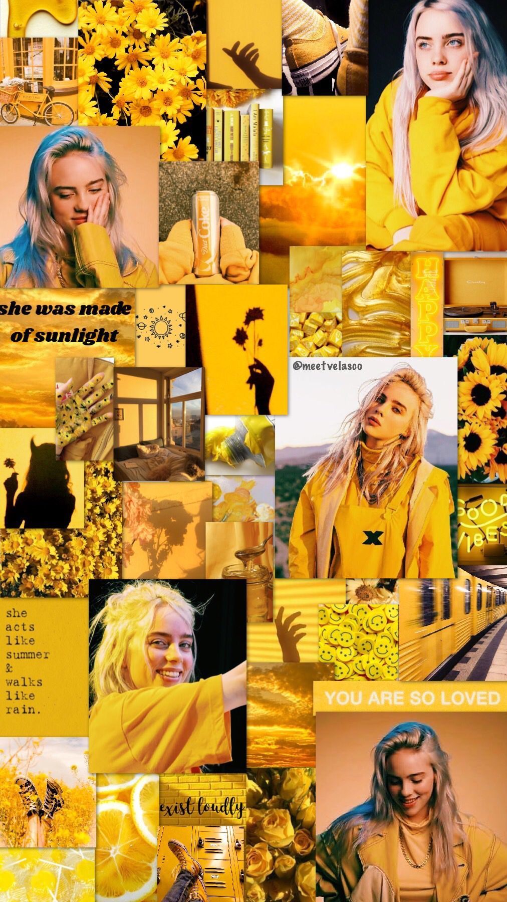 Billie Eilish In Yellow Wallpapers