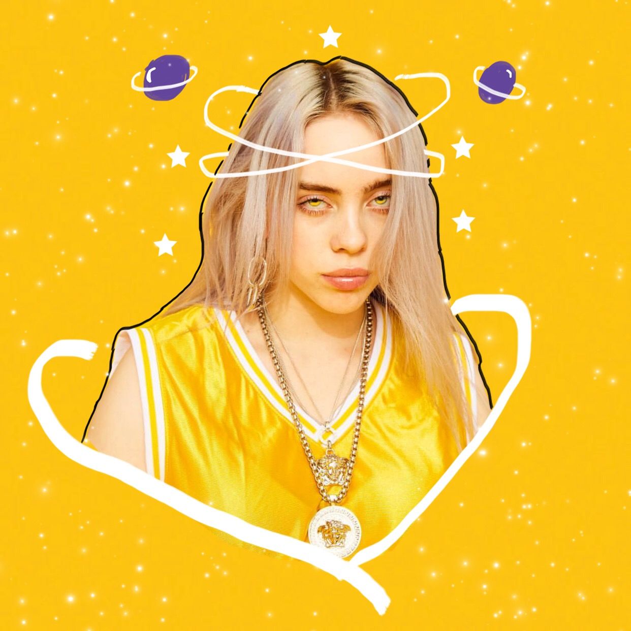 Billie Eilish In Yellow Wallpapers