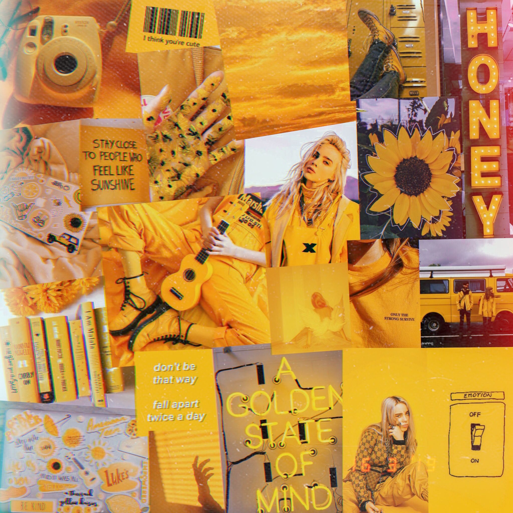 Billie Eilish In Yellow Wallpapers