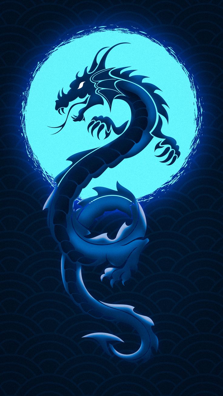 Black And Blue Dragon Wallpapers