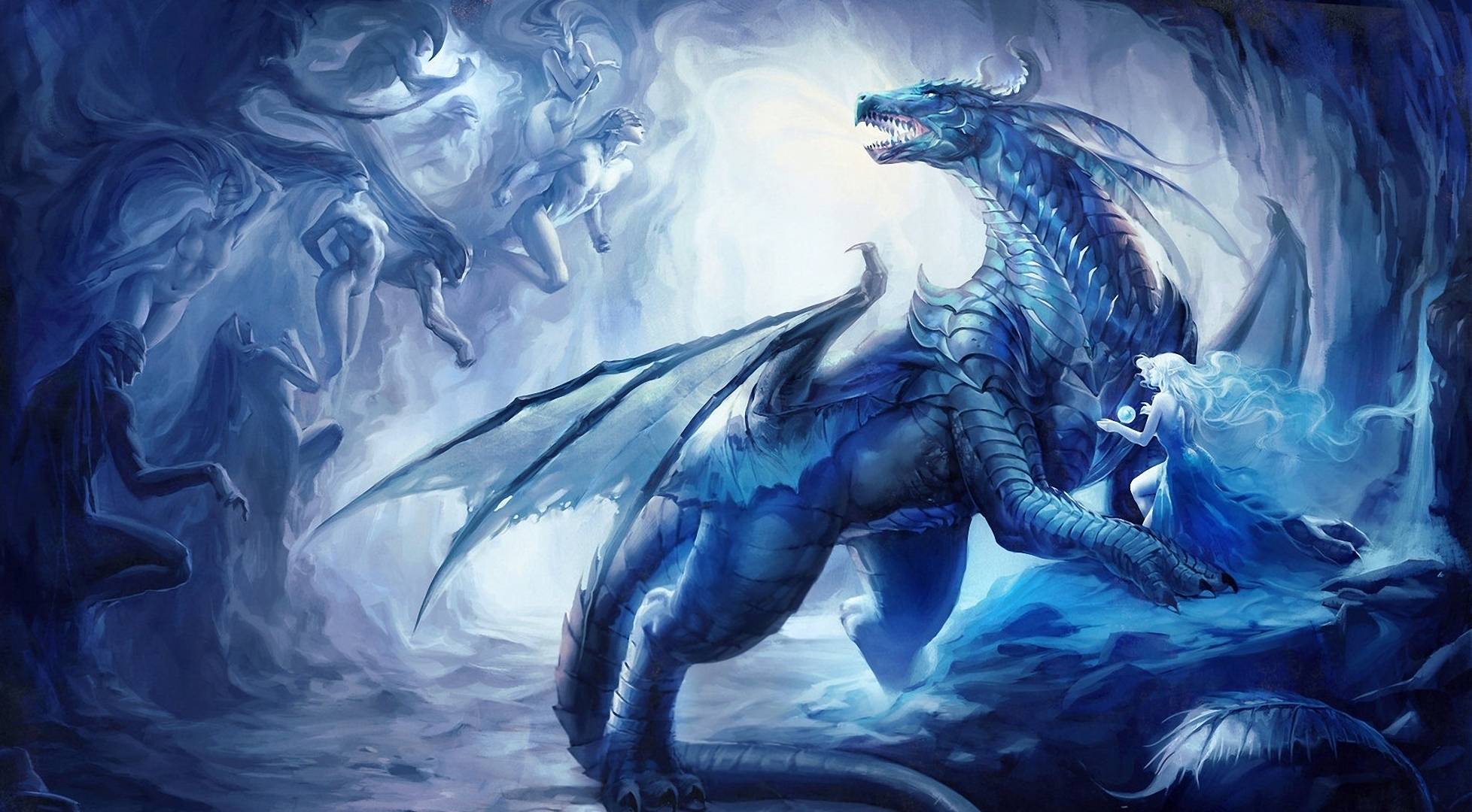 Black And Blue Dragon Wallpapers