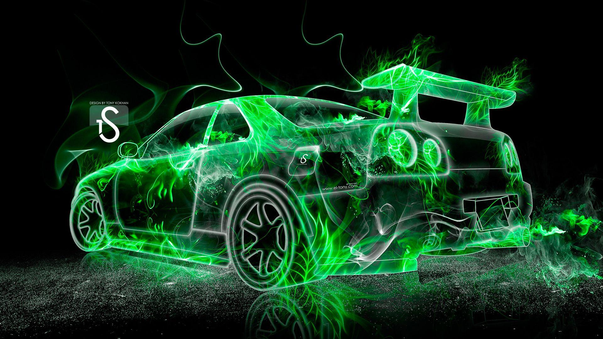 Black And Green Car Wallpapers