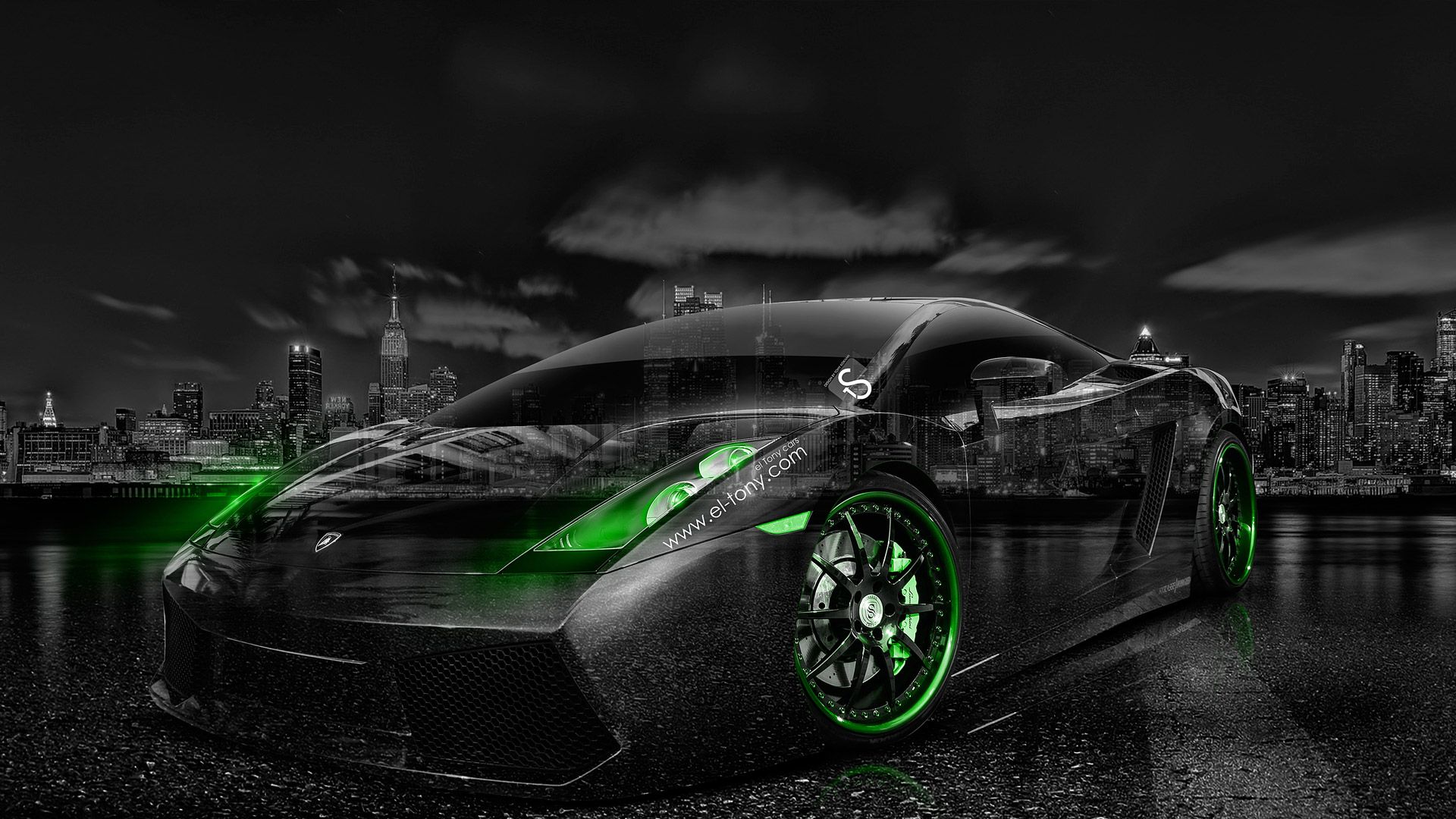 Black And Green Car Wallpapers