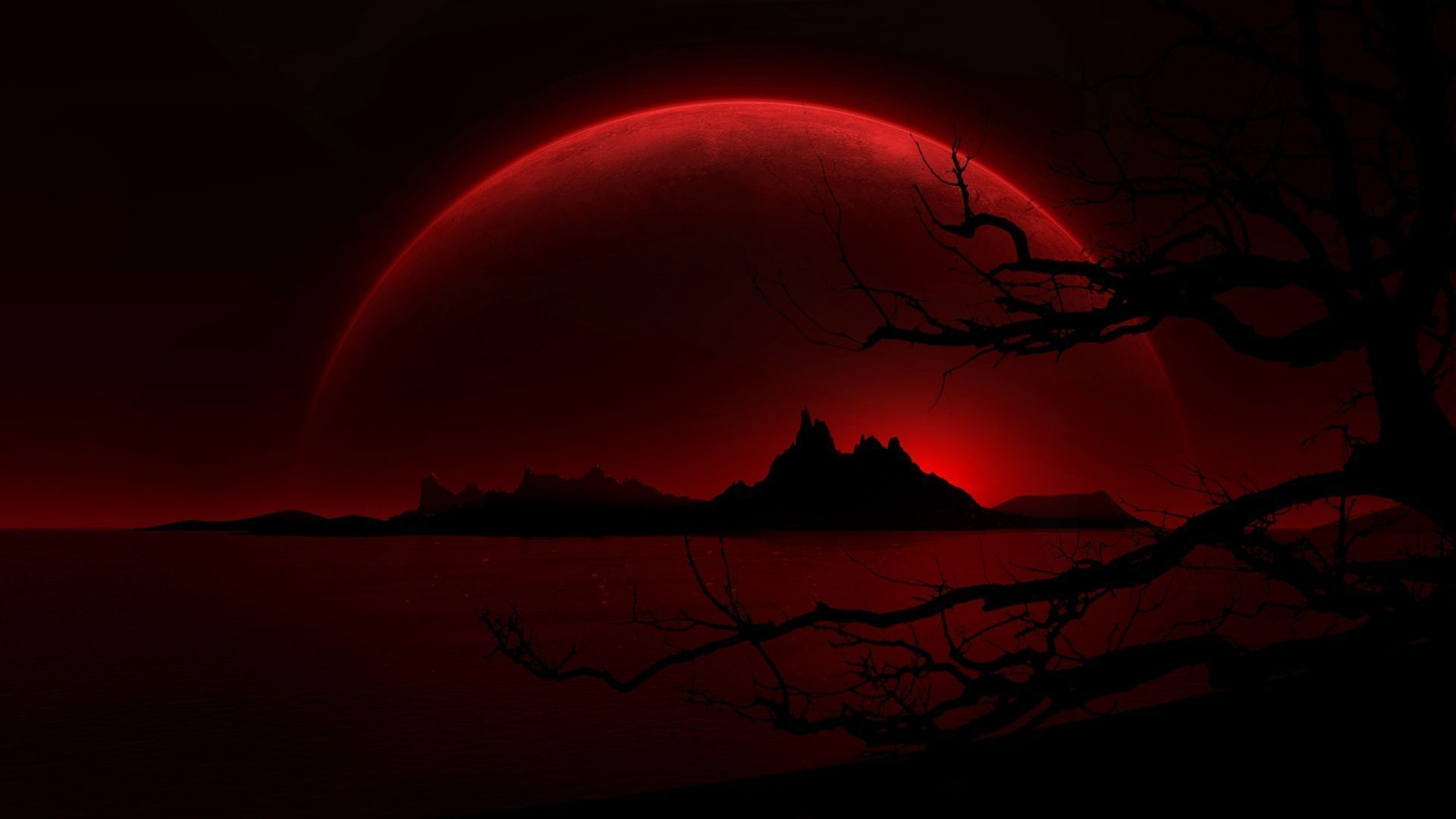 Black And Red Space Wallpapers