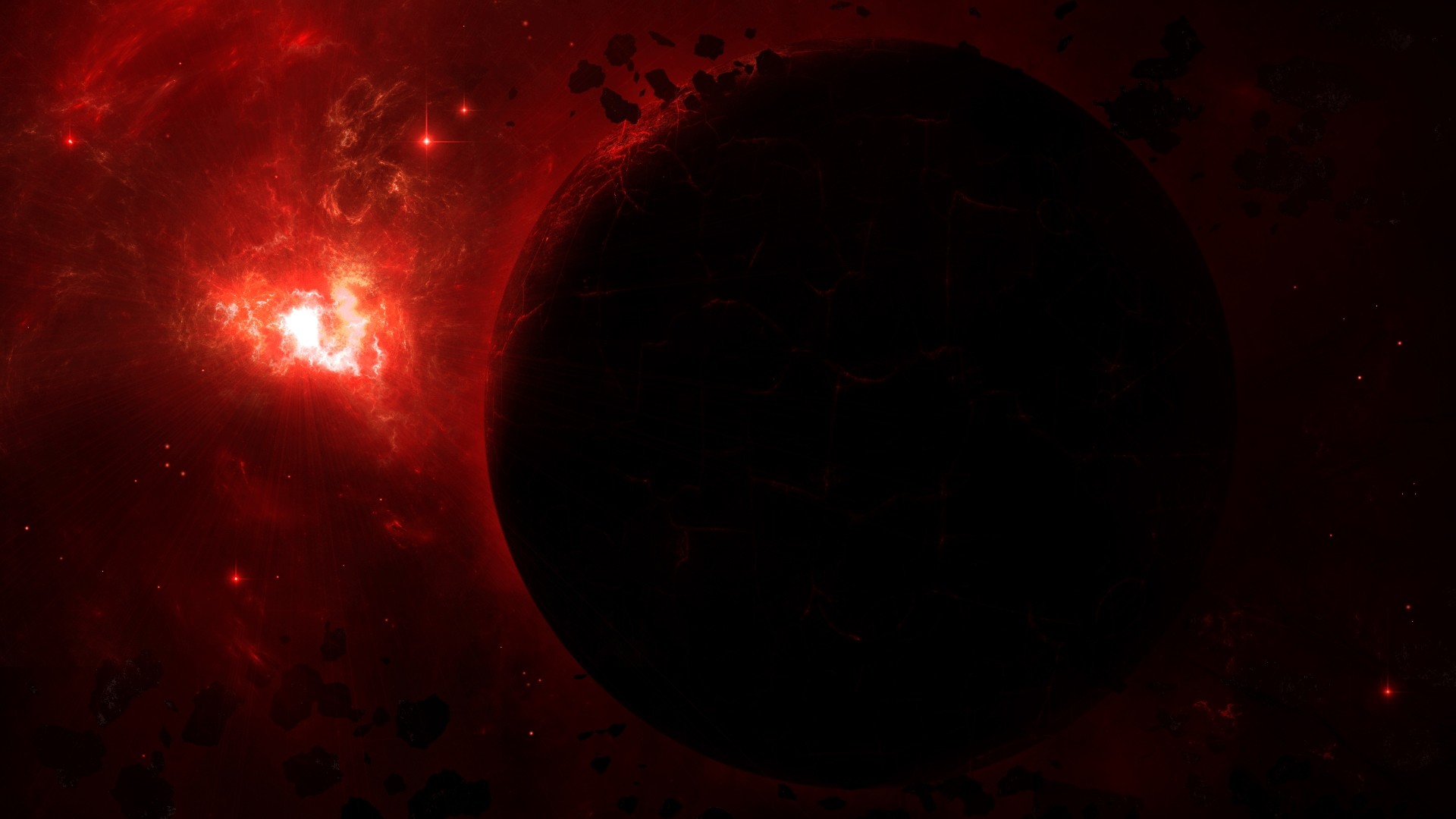 Black And Red Space Wallpapers