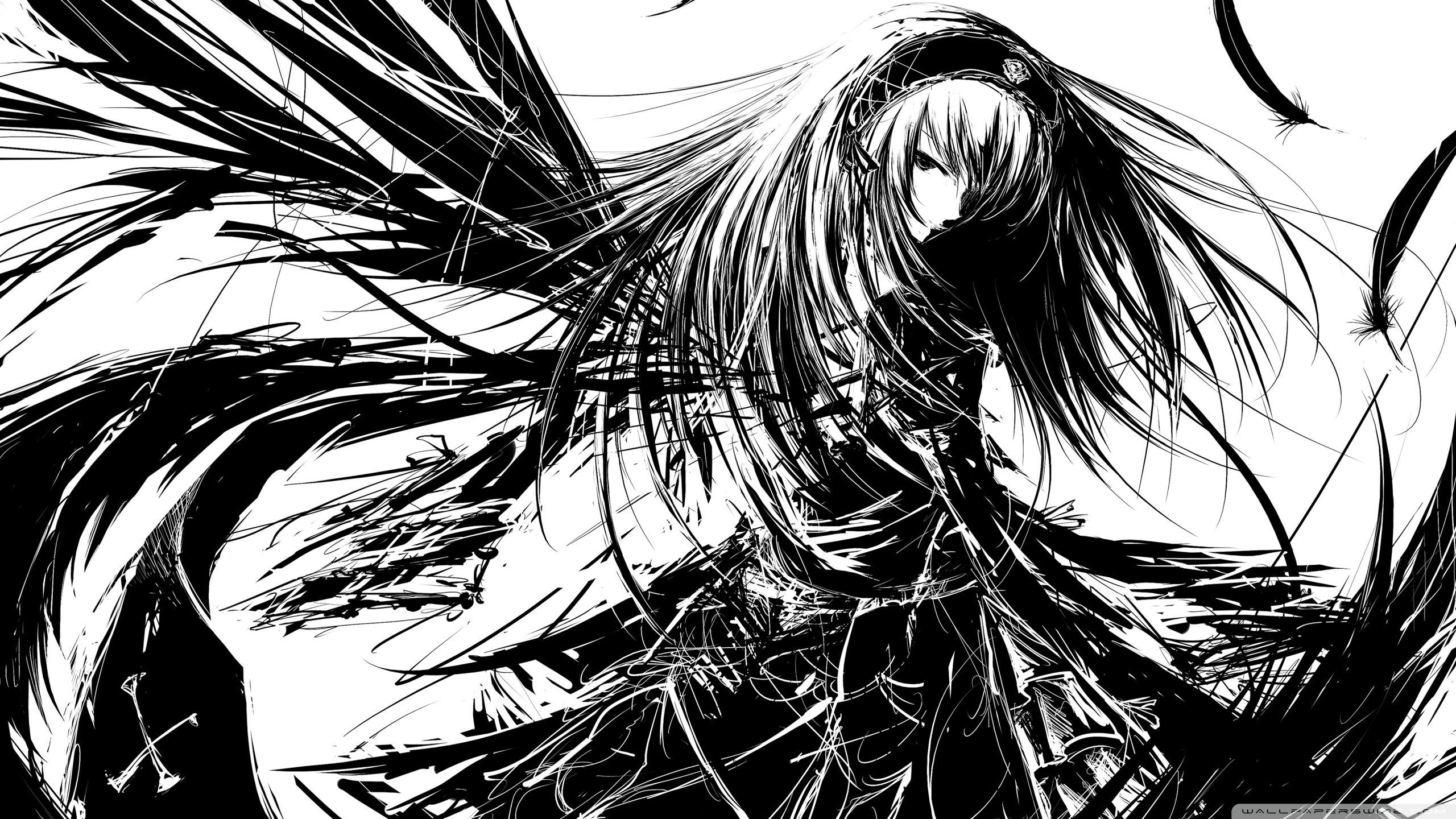 Black And White Anime Wallpapers