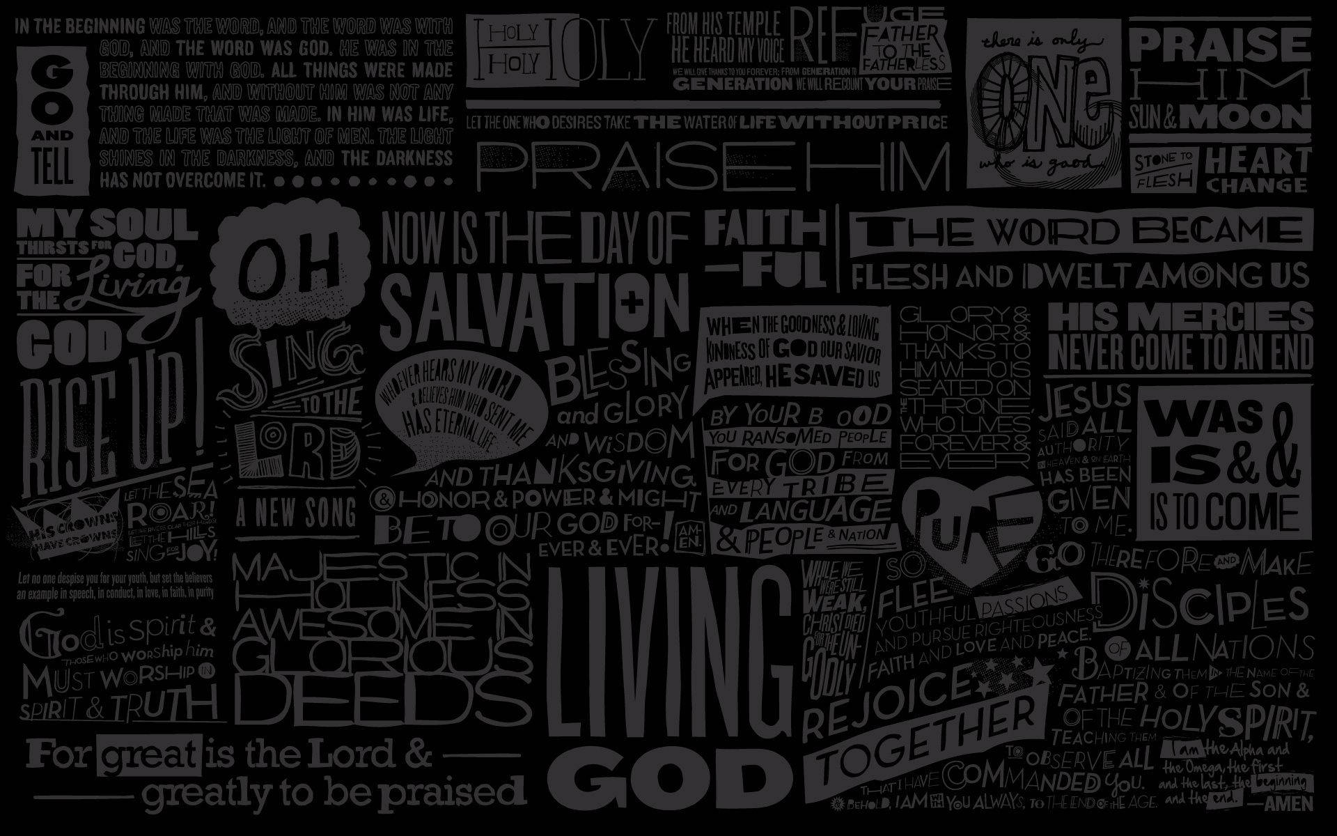Black And White Christian Wallpapers
