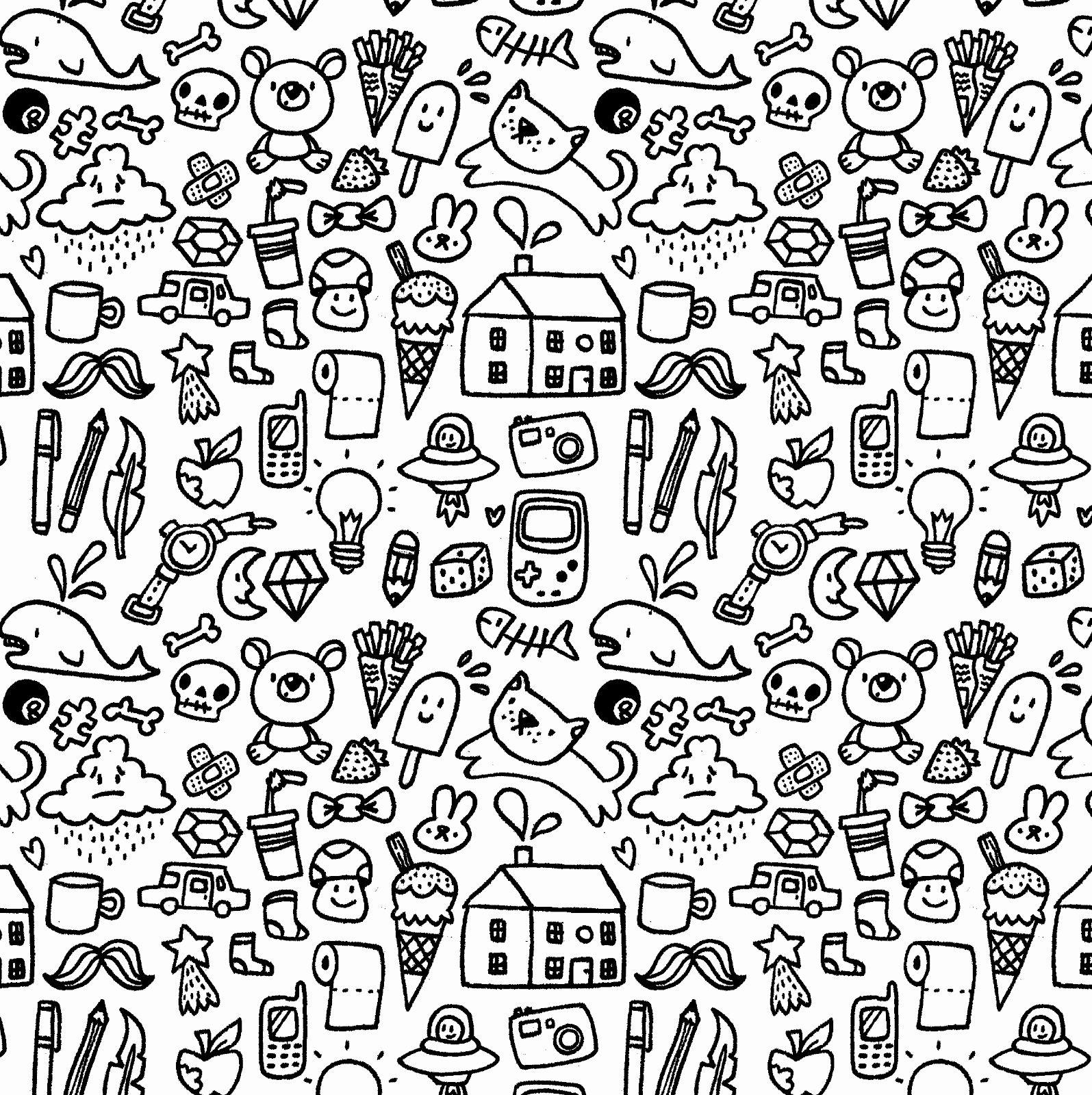 Black And White Doodle Wallpapers