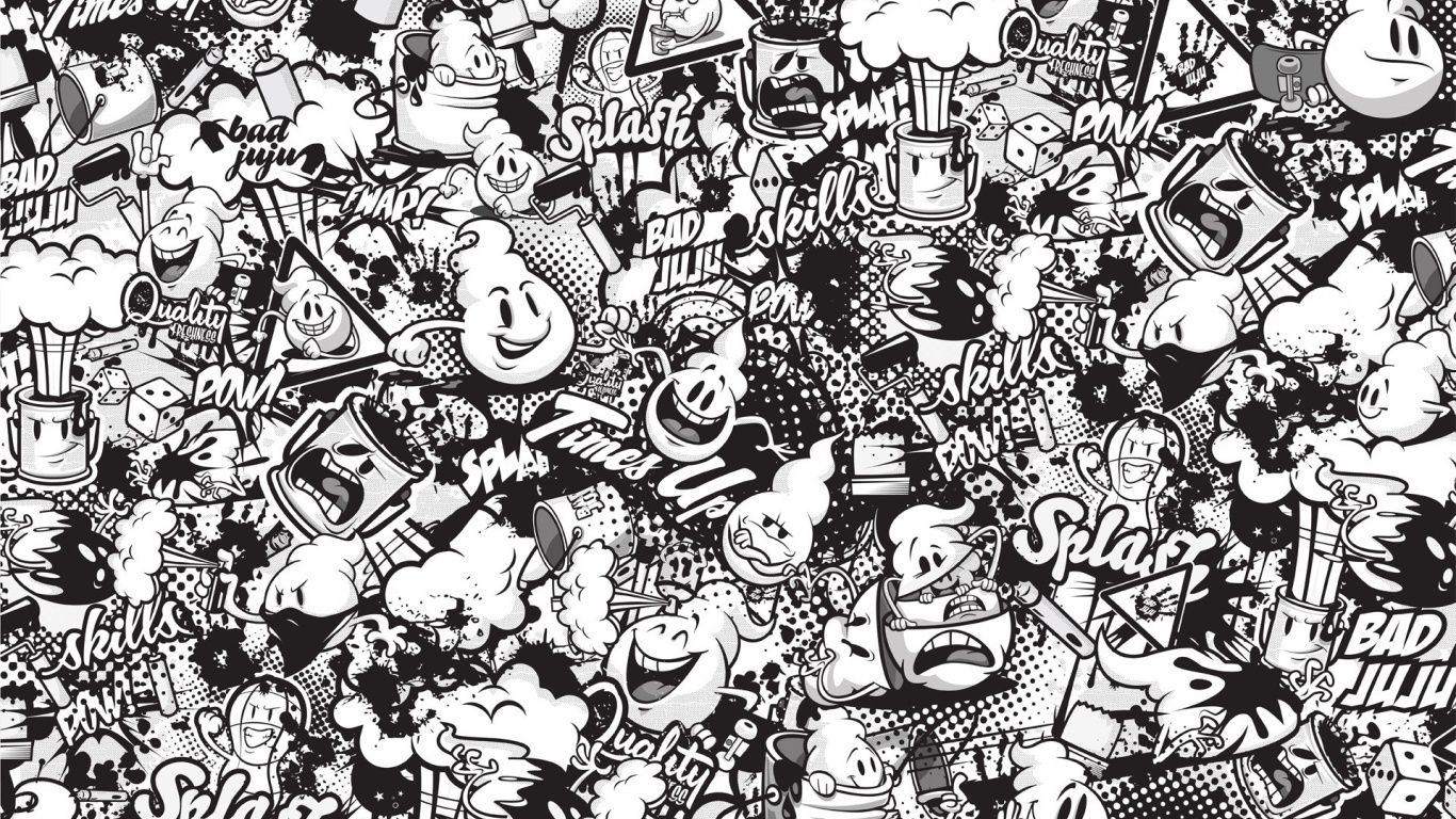 Black And White Doodle Wallpapers