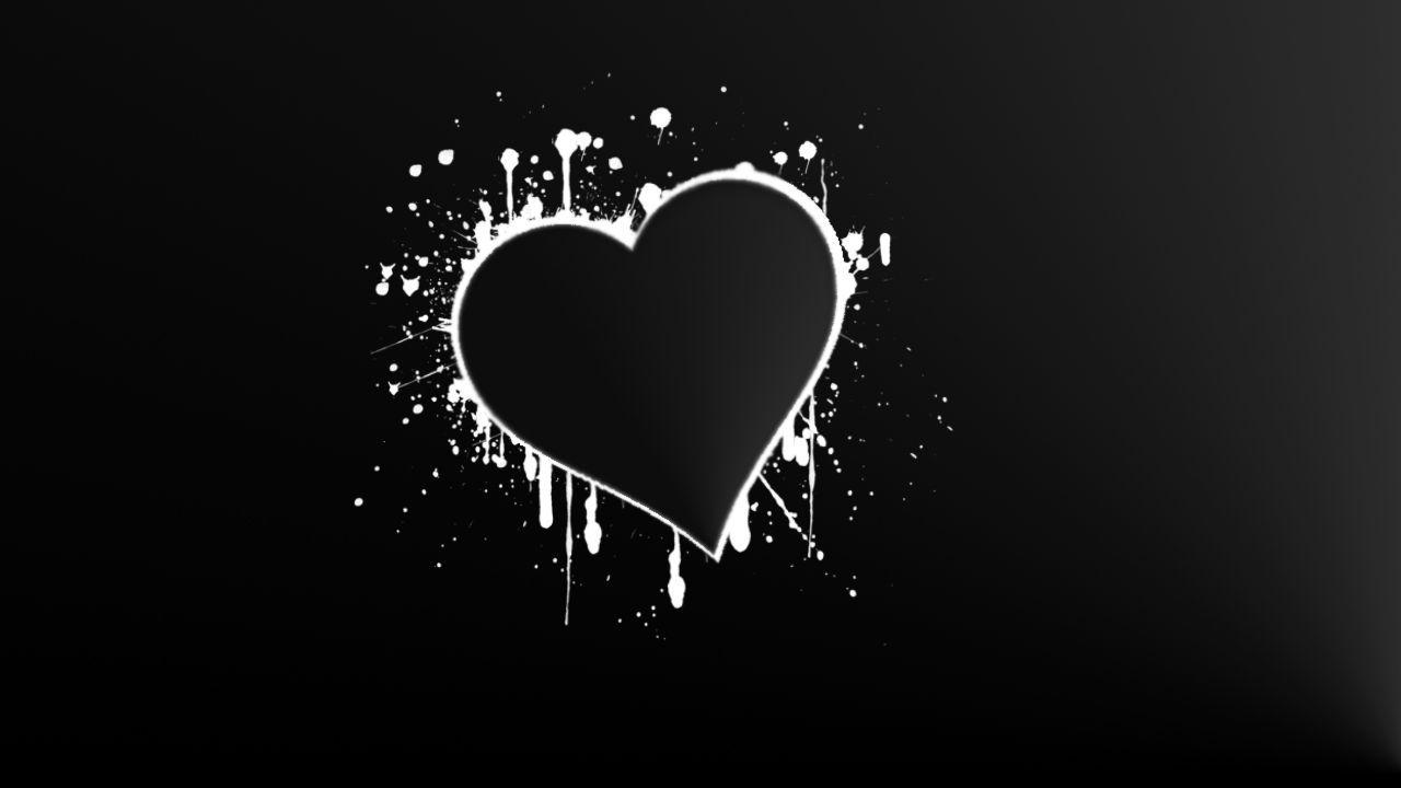 Black And White Heart Wallpapers