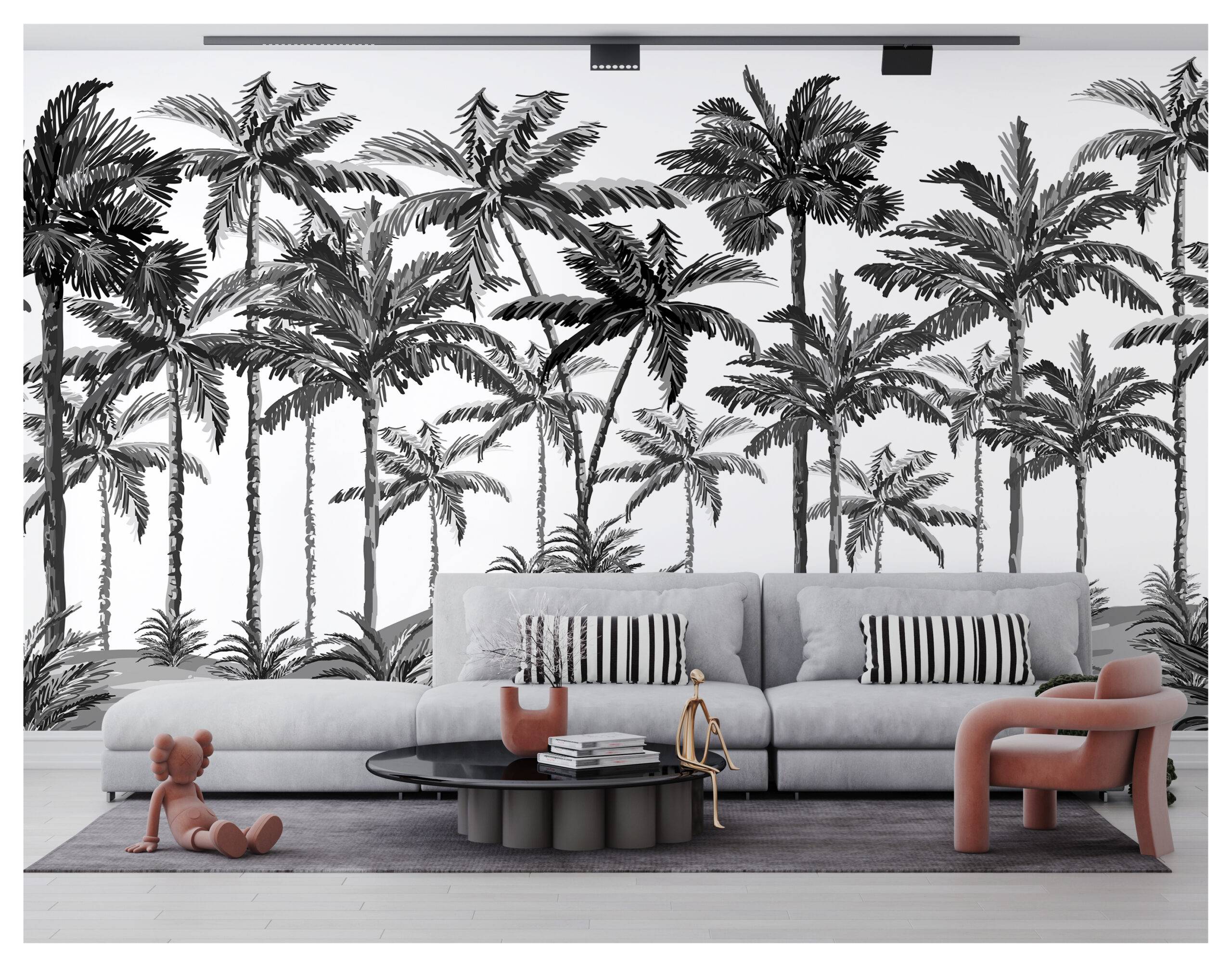 Black And White Palm Tree Wallpapers