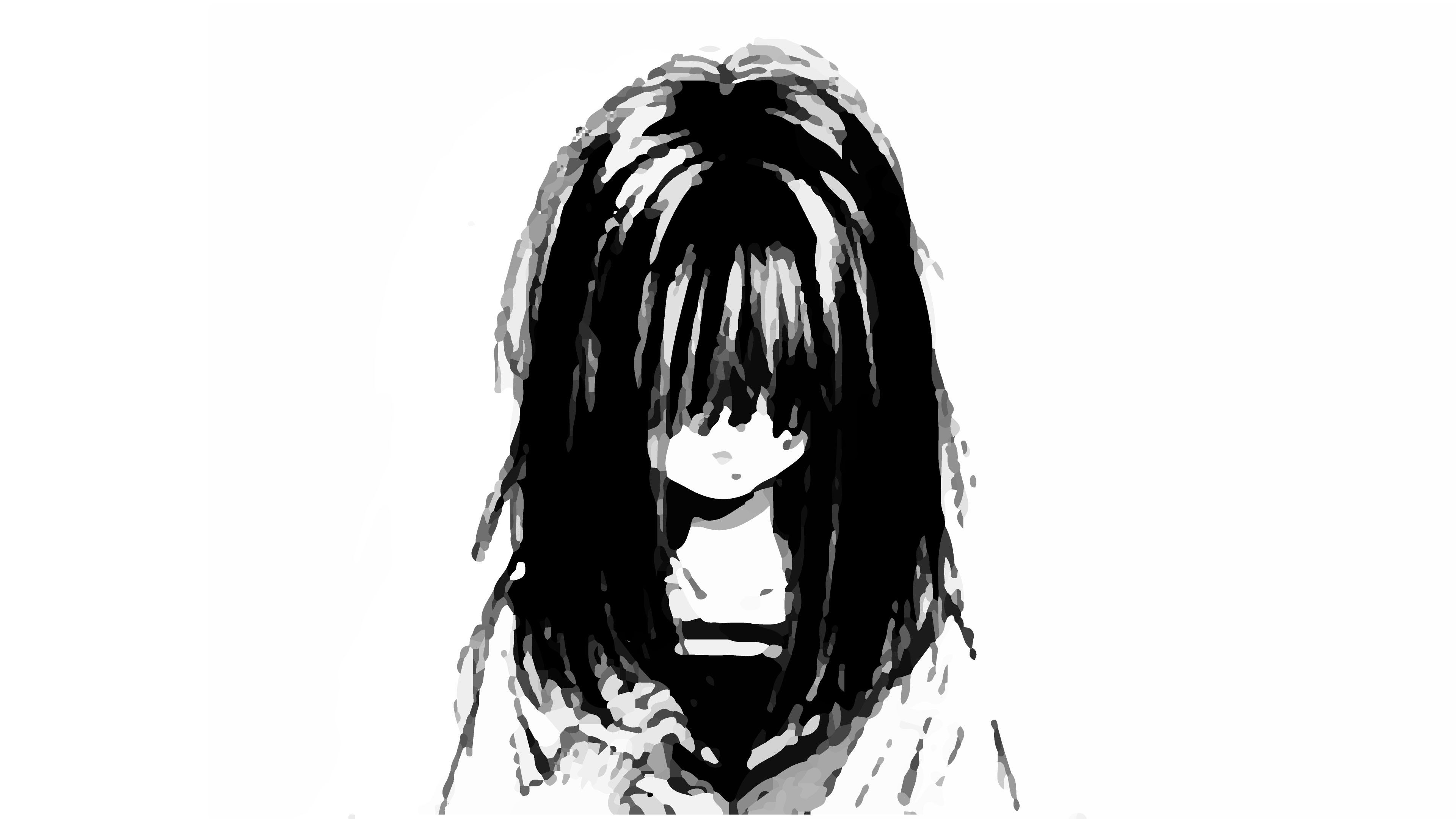 Black And White Sad Anime Girl Wallpapers