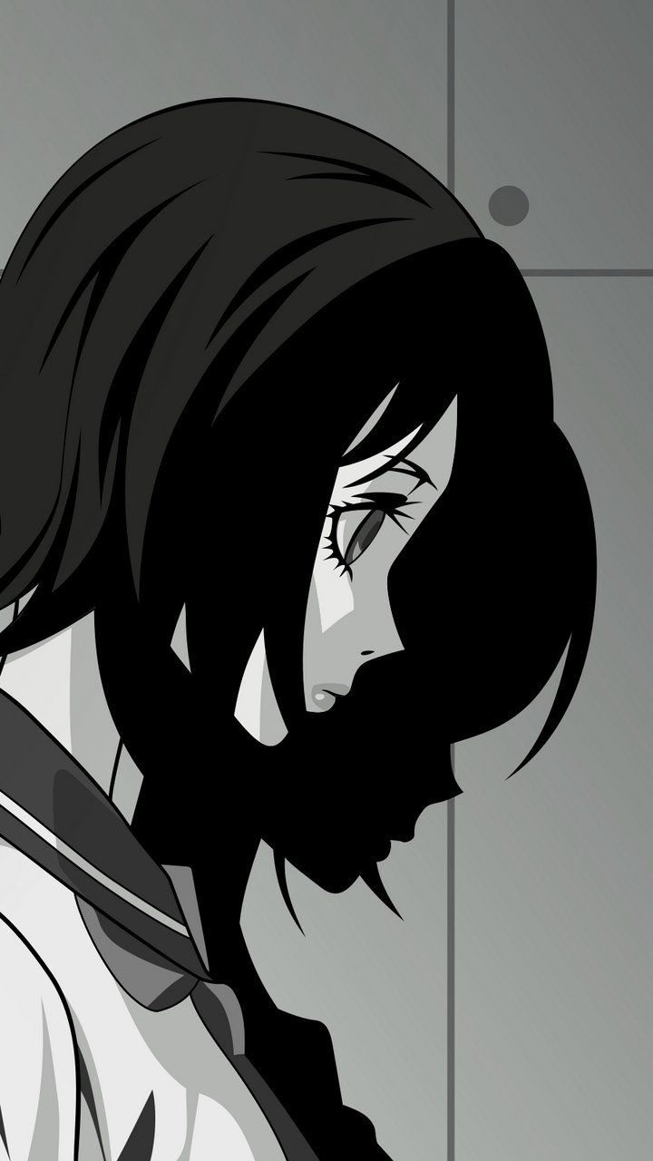 Black And White Sad Anime Girl Wallpapers